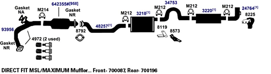 AP Exhaust Pipe 48257 - Durable Replacement for Car & Truck Exhaust Systems