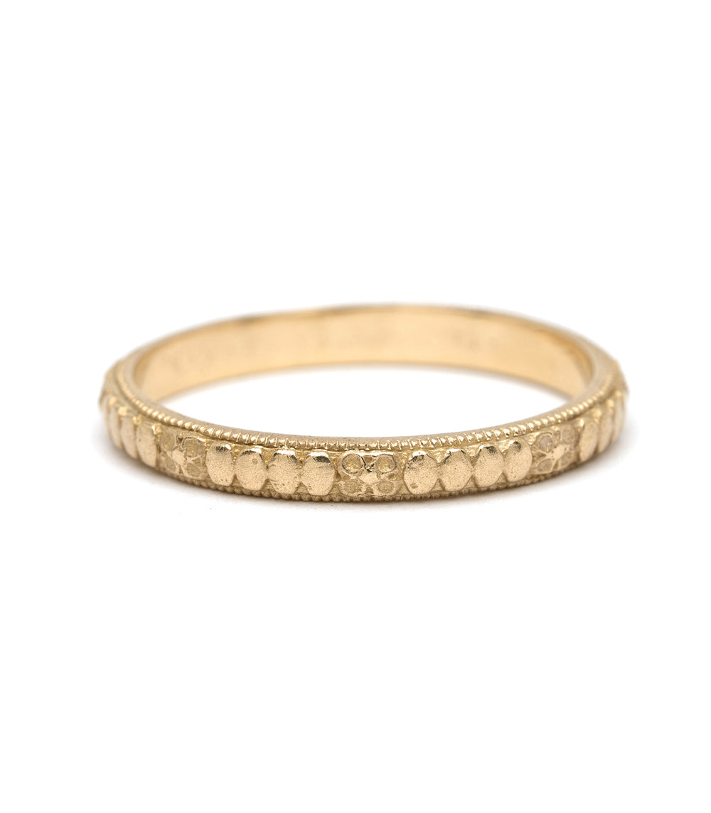 Vintage Gold Orange Blossom Stacking Ring for Women - Elegant Floral Wedding Band, Boho Stackable Rings for Everyday Wear & Special Occasions