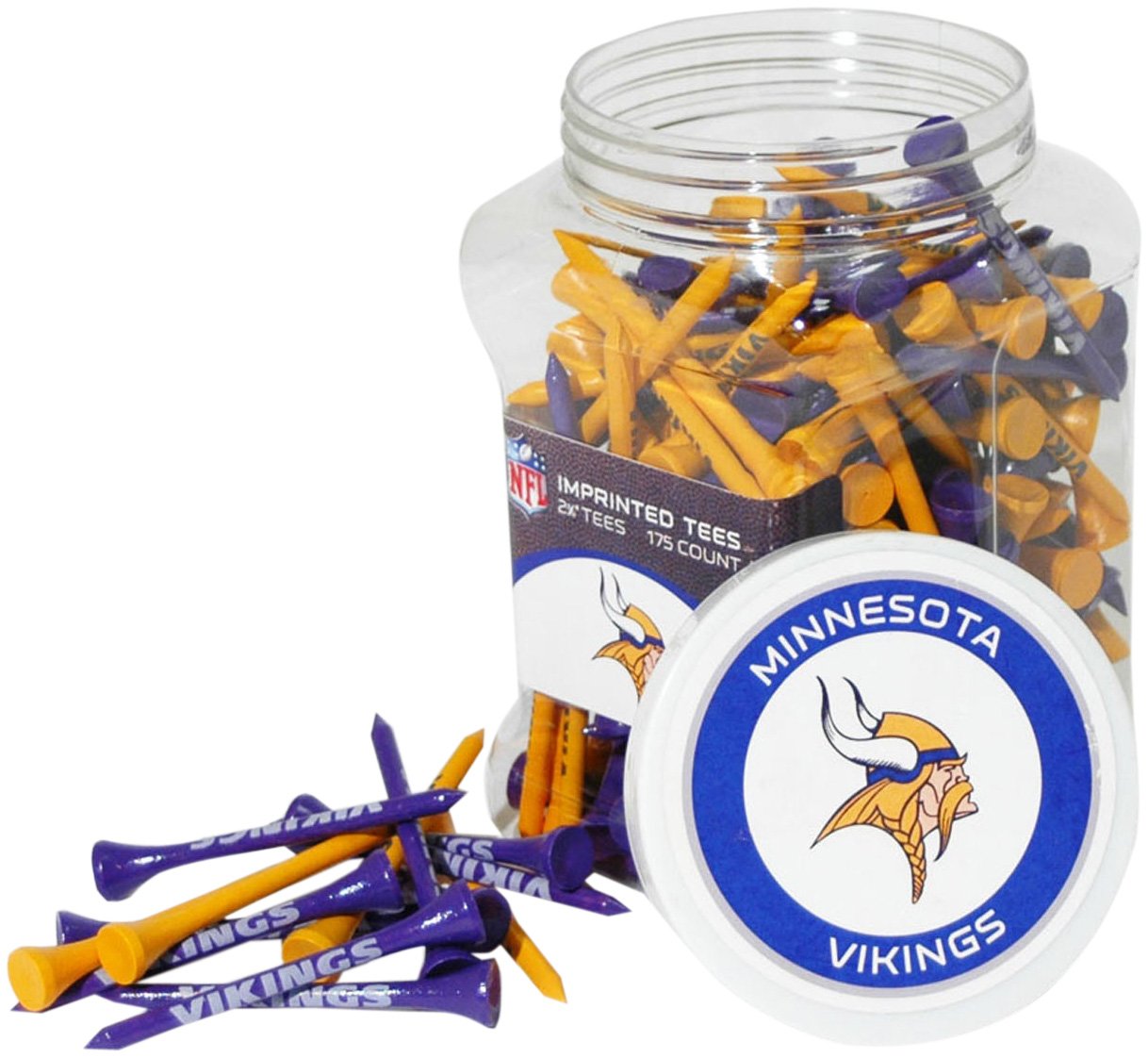 Team Golf Unisex Adult 175 Golf Tees - Premium Wooden Golf Tees for Men & Women - Perfect for Driving Range, Practice & Tournament Play