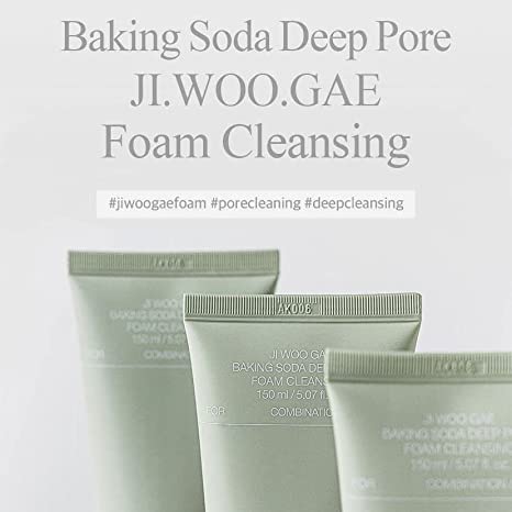 MIYUU Baking Soda Deep Foam Pore Cleanser 150ml - Oil Control & Blackhead Removal for Oily & Acne-Prone Skin | Daily Facial Cleanser for Men & Women | Perfect for Morning & Night Skincare Routine