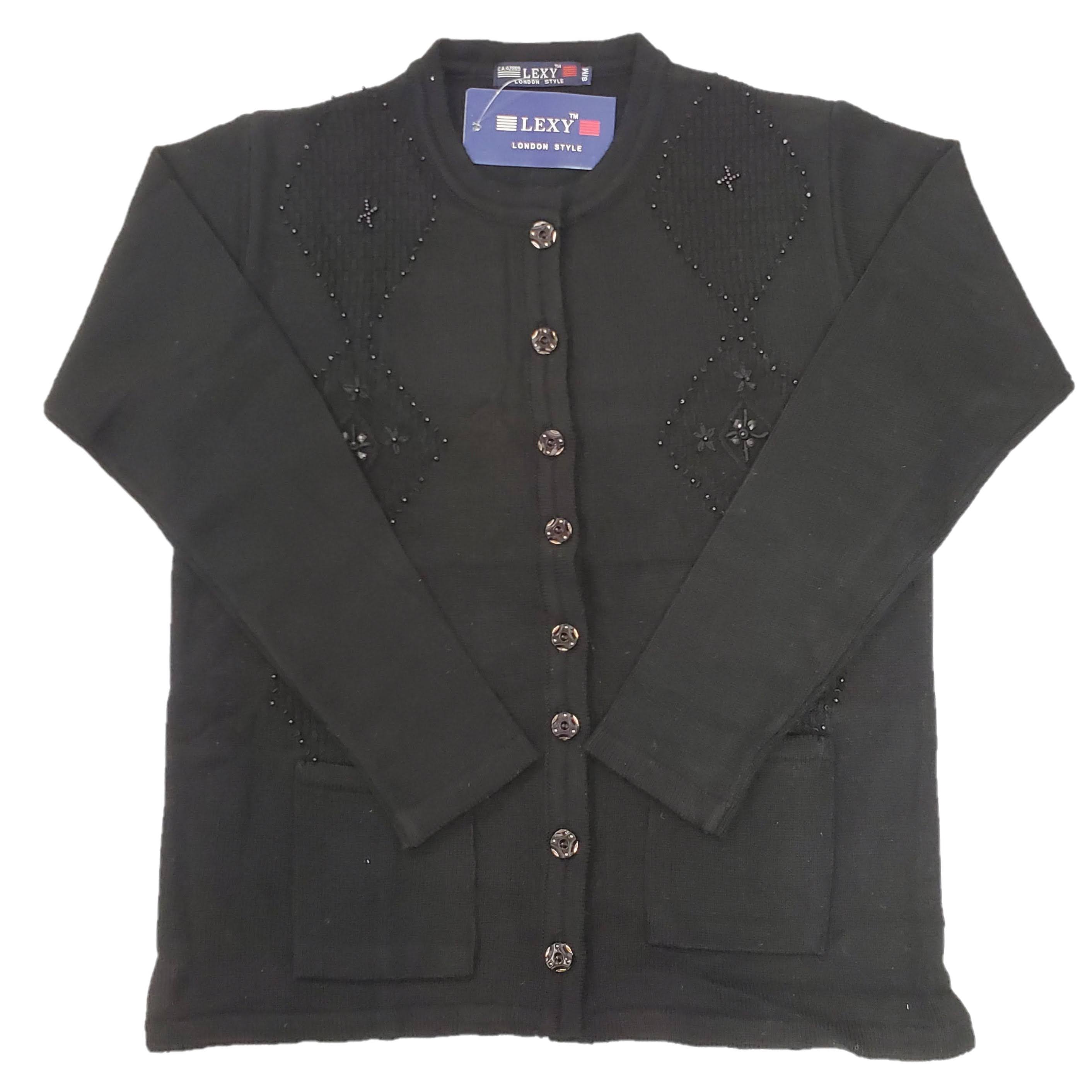 Women's Stylish Embroidered Cardigan Sweater - Lightweight Knit Open Front Cover-Up for Fall & Winter Fashion, Casual Outfits, Office Wear, and Date Nights