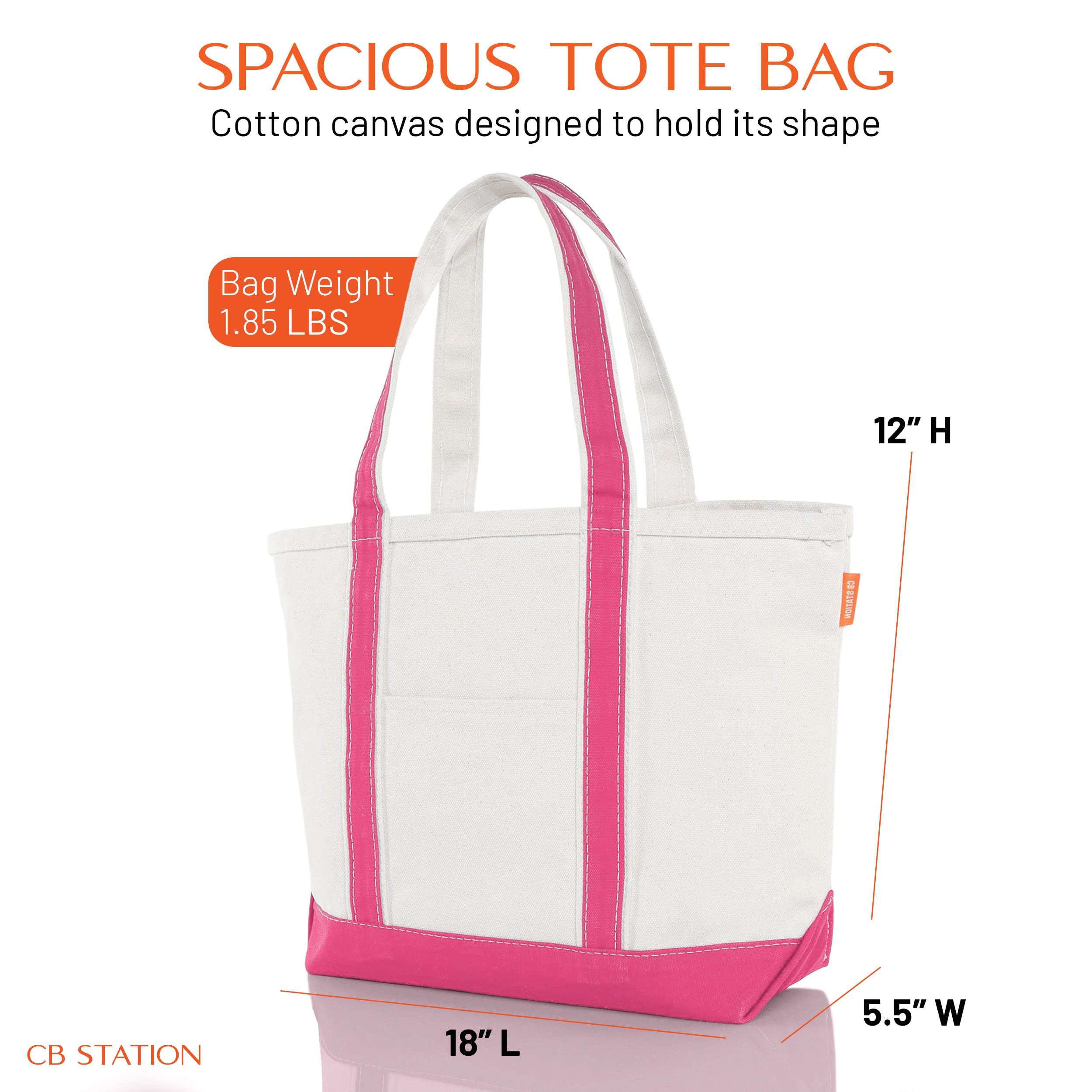Stylish Medium Classic Canvas Tote Bag for Women with Top Zipper Closure & Outer Pocket - Perfect for Daily Essentials, Grocery Shopping, Work Commute & Weekend Travel