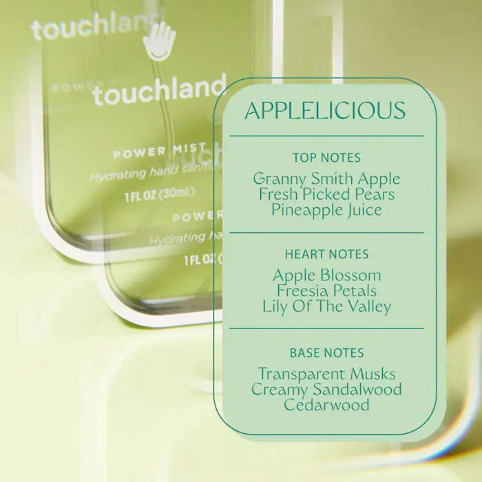 Power Mist Hand Sanitizer & Moisturizer by Touchland | Alcohol-Based Hydrating Hand Spray for On-the-Go Use | Travel, Office, Gym & Daily Hygiene Essential