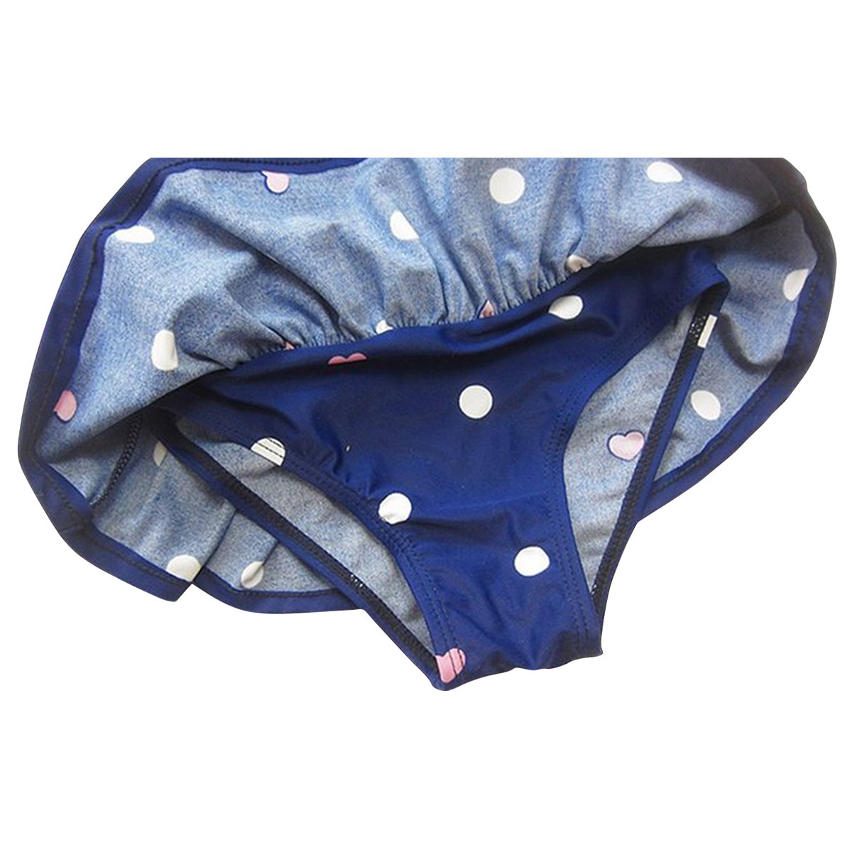 Jastore Girls One Piece Swimsuits - Cute Ruffle Bathing Suit with Matching Headband for Kids Beach & Pool Party | Toddler Swimwear for Summer Vacation & Water Play