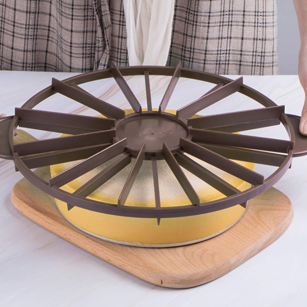 10/12 Medium Round Cake Divider - Equal Portion Cake Cutter Separator for Baking - Perfect for Wedding Cakes, Birthday Cakes, and Dessert Portioning