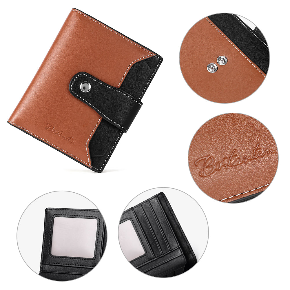 Lnna Small Zipper Wallet with ID Window - Slim Checkbook Cover for Women & Men - Perfect for Travel, Business & Everyday Use