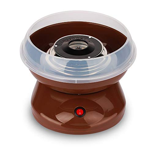 Flygogo Mini Electric Cotton Candy Maker Machine - Portable DIY Sugar Floss Maker for Parties, Home & Events - Brown (Perfect for Birthday Parties, Carnivals & Sweet Treats at Home)