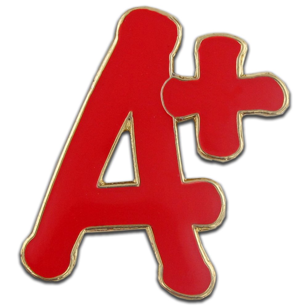 PinMart A+ Academic Achievement Honor Roll Lapel Pin - Perfect for Graduation, Awards Ceremonies & Teacher Appreciation Gifts