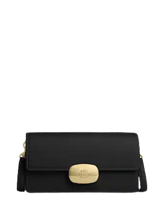 Coach Eliza Small Flap Crossbody Bag for Women - Genuine Leather Shoulder Purse with Adjustable Strap, Perfect for Everyday Use, Work & Travel