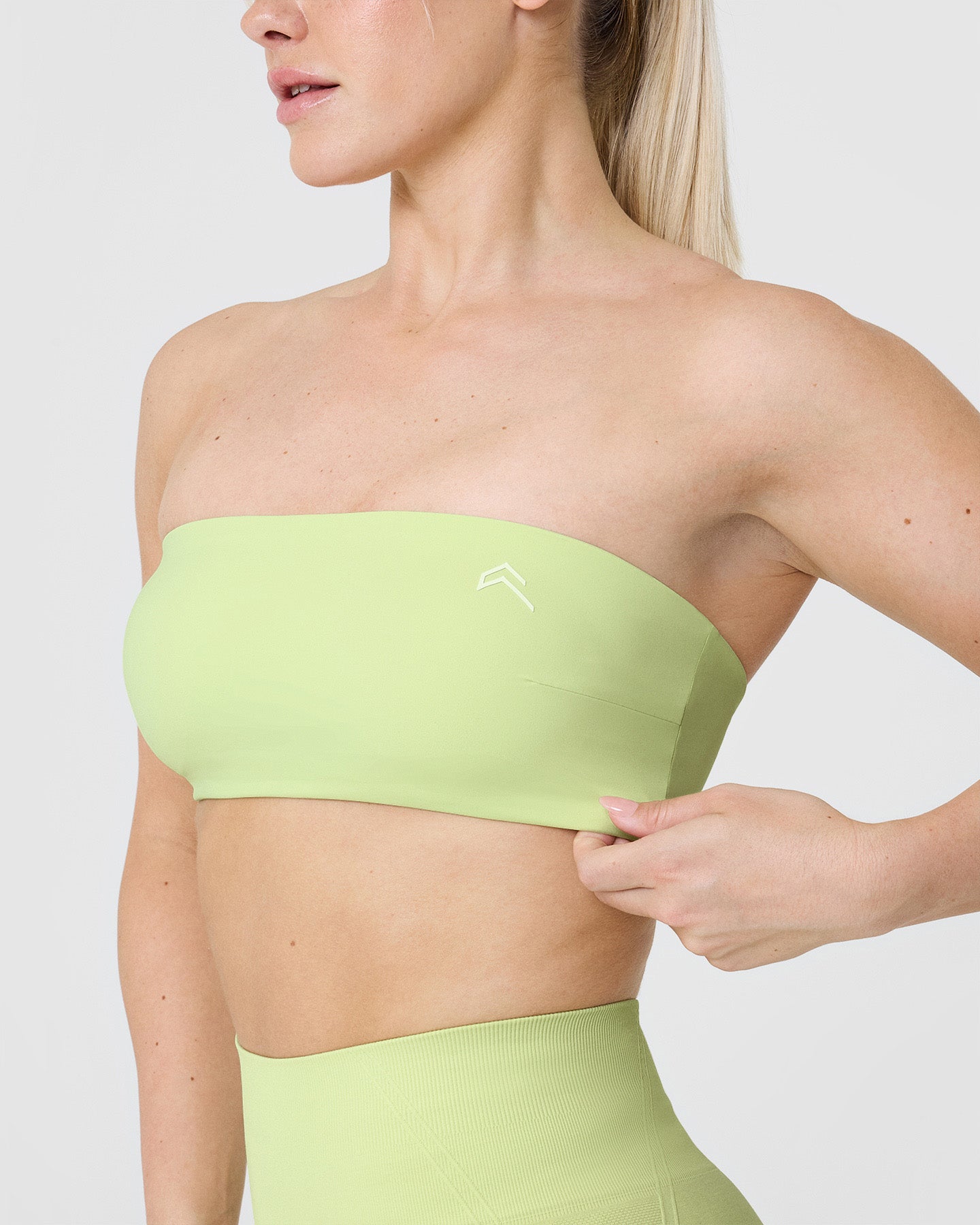 Unified Micro Bandeau Bralette - Seamless Wireless Comfort Bra in Pump Green | Yoga, Lounge & Everyday Wear