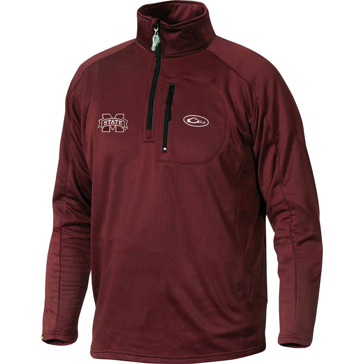 Mississippi State Bulldogs Breathelite 1/4 Zip Pullover - Lightweight Performance Fleece Jacket for Men & Women - Perfect for Game Day, Tailgating & Outdoor Activities