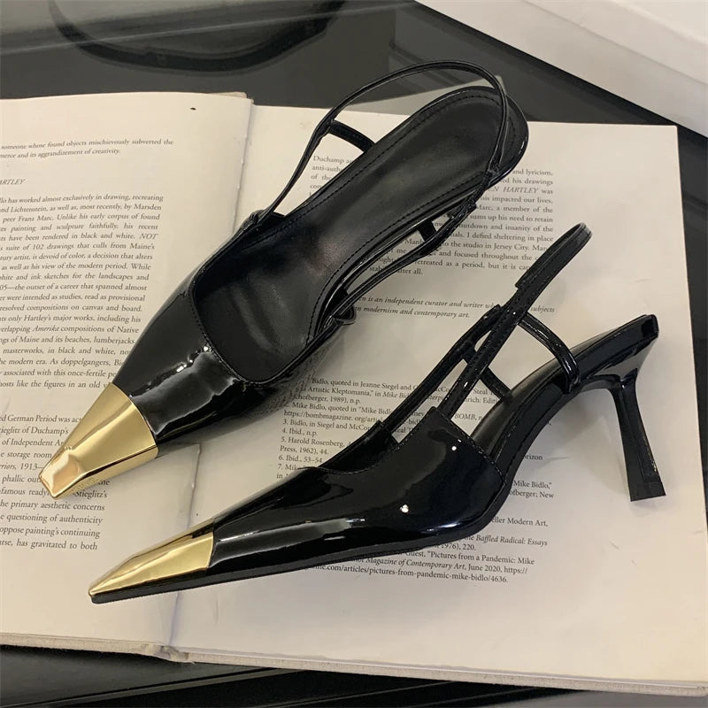 Eilyken Women's Pointed Toe High Heel Pumps - Fashionable Slingback Sandals for Street Style, Prom & Elegant Occasions | Perfect for Parties, Night Out & Special Events