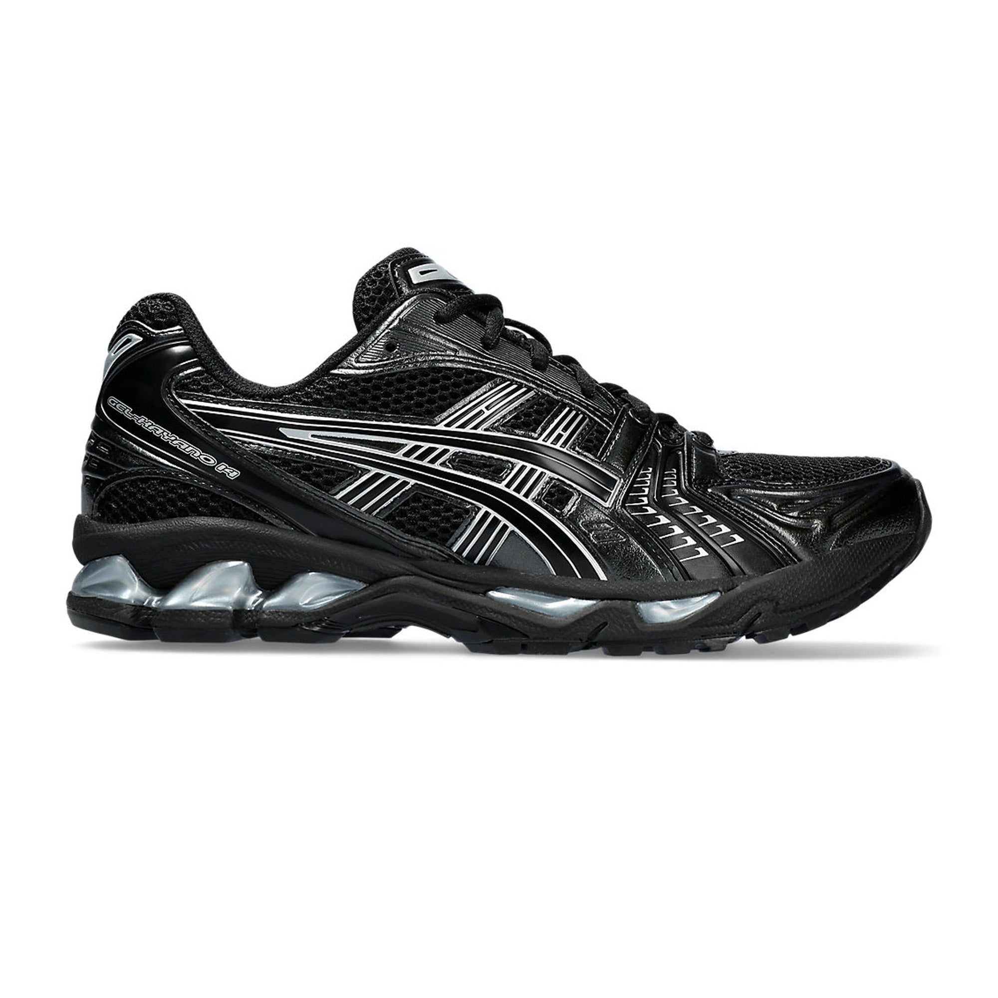 ASICS Gel Kayano 14 Running Shoes for Men - Black Pure Silver (2024) | Lightweight Cushioned Sneakers for Long Distance Running & Gym Workouts