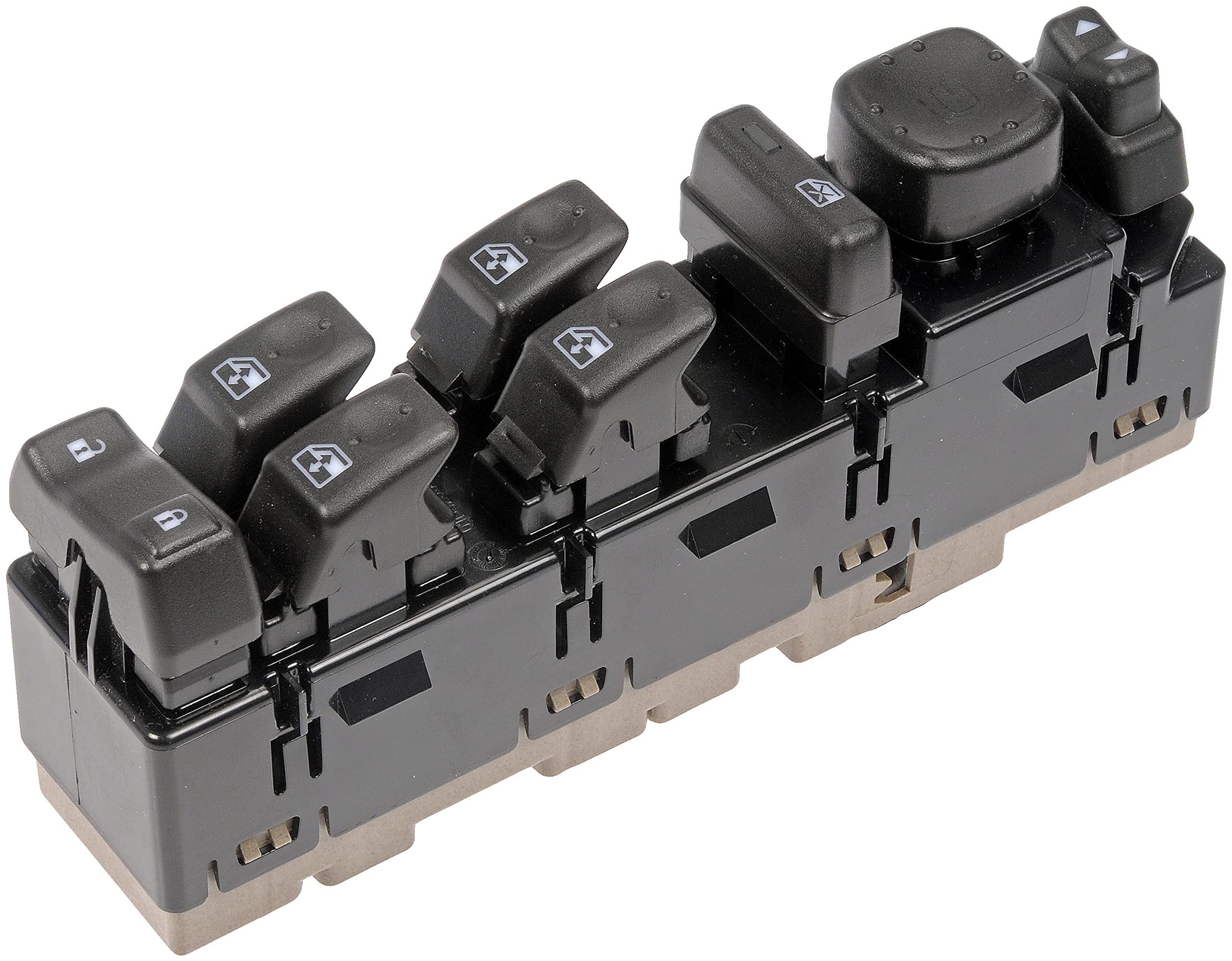 Dorman 901-298R Remanufactured Power Window Switch - Front Driver Side - Compatible with Select Car Models (Black) - Perfect for Window Control Repair & Replacement