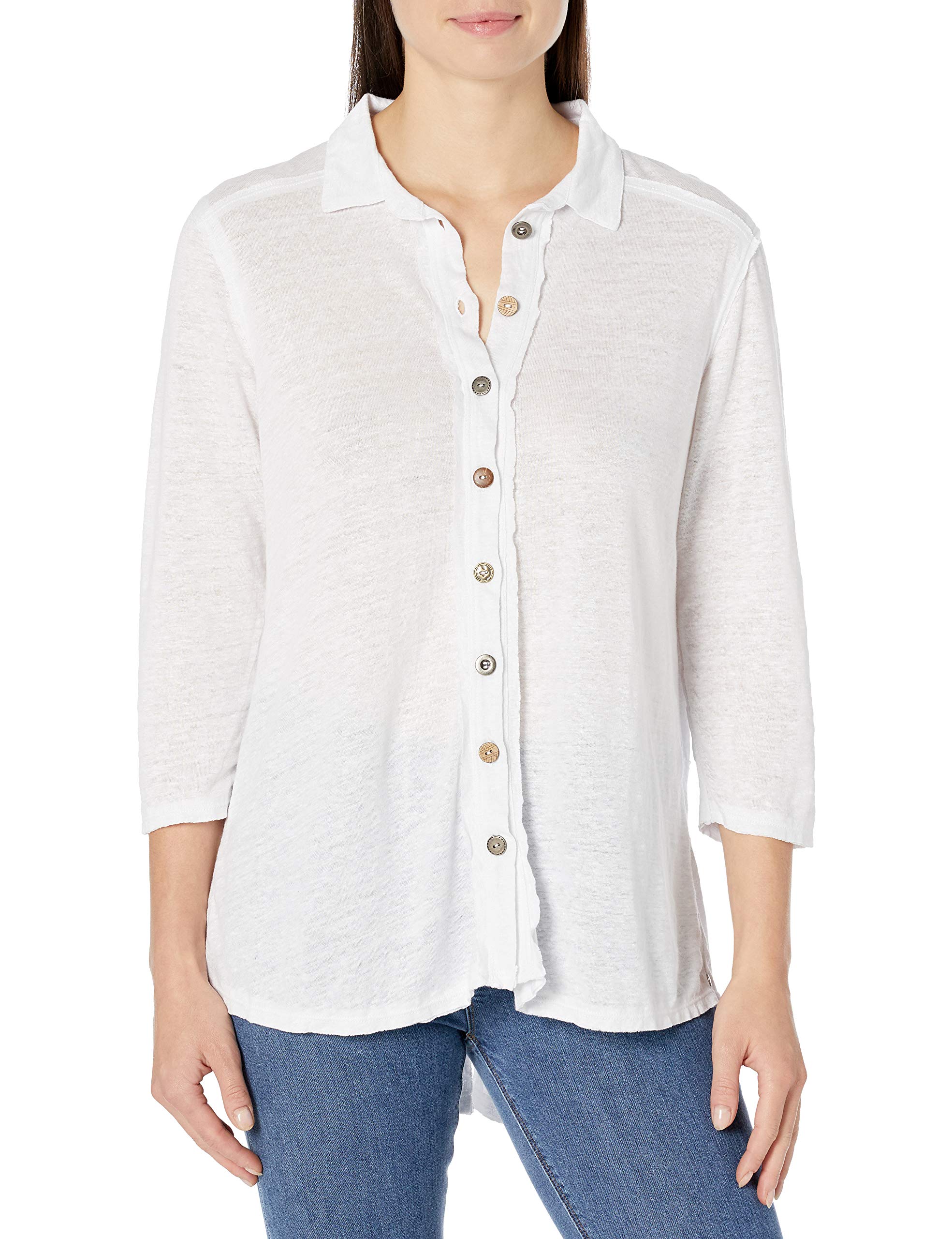 Neon Buddha Women's Taryn Shirt - Stylish Casual Button-Down Top for Everyday Wear | Perfect for Office, Outings & Date Nights