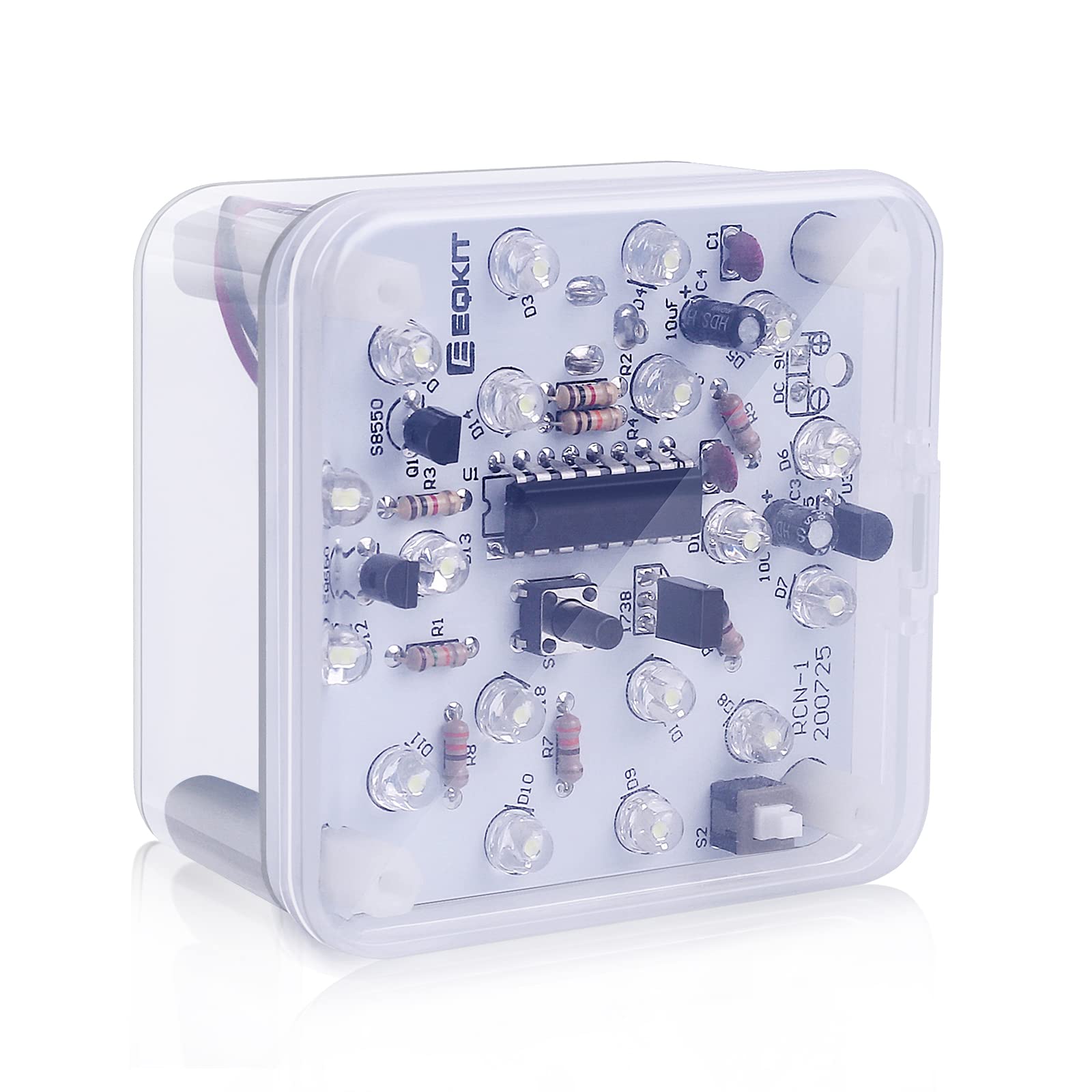 MiOYOOW DIY LED Lamp Kit - 18 White LED Night Light Soldering Practice Kit for Beginners, Students & DIYers | Perfect for Electronics Projects, STEM Learning & Home Decor