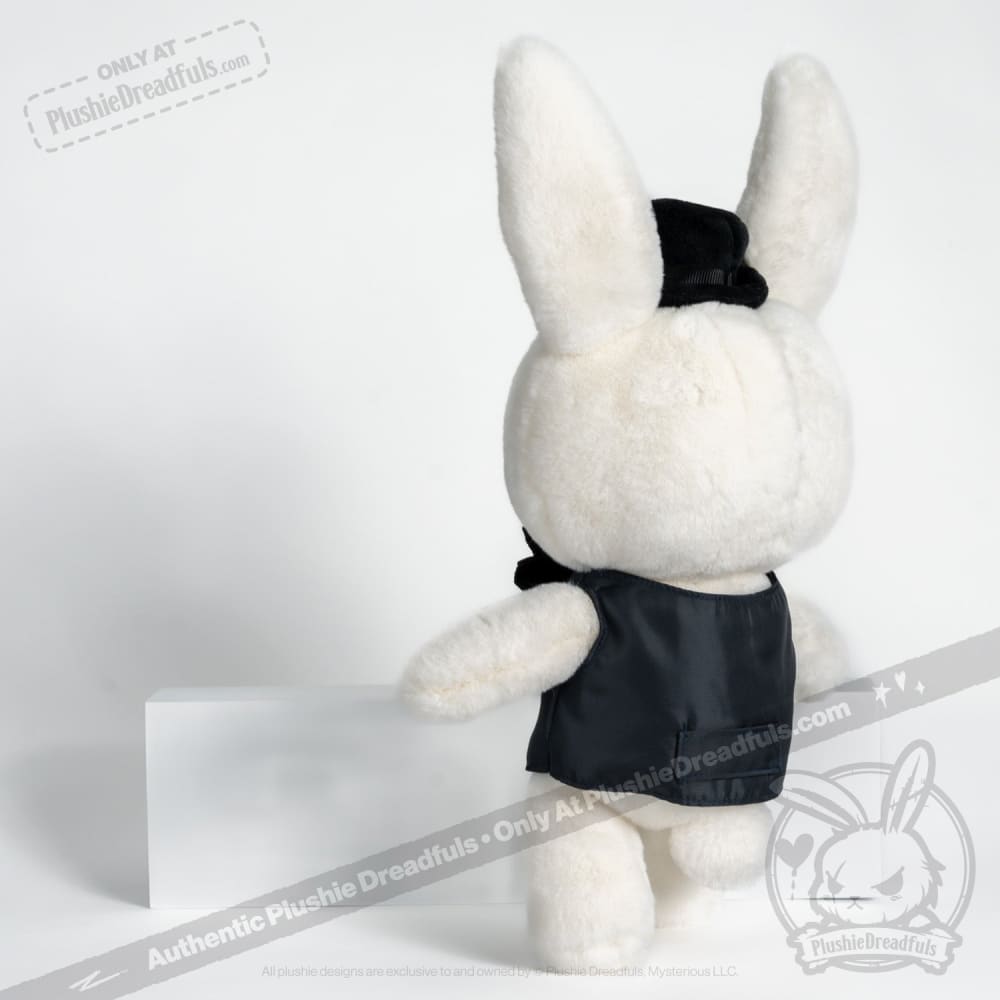 Victorian McGee's White Rabbit Plush Toy - Soft & Cuddly Stuffed Animal for Kids, Collectors & Home Decor | Perfect for Nursery, Gifts & Themed Parties