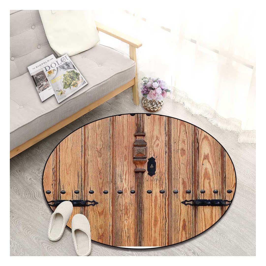 Non-Slip Round Area Rug 59