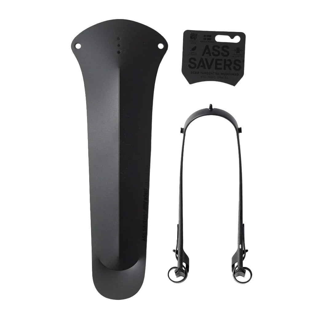 Ass Savers Win Wing 2 Gravel Fender - Black | Mountain Bike Mudguard for Gravel & Road Bikes | Perfect for Wet & Muddy Trail Riding