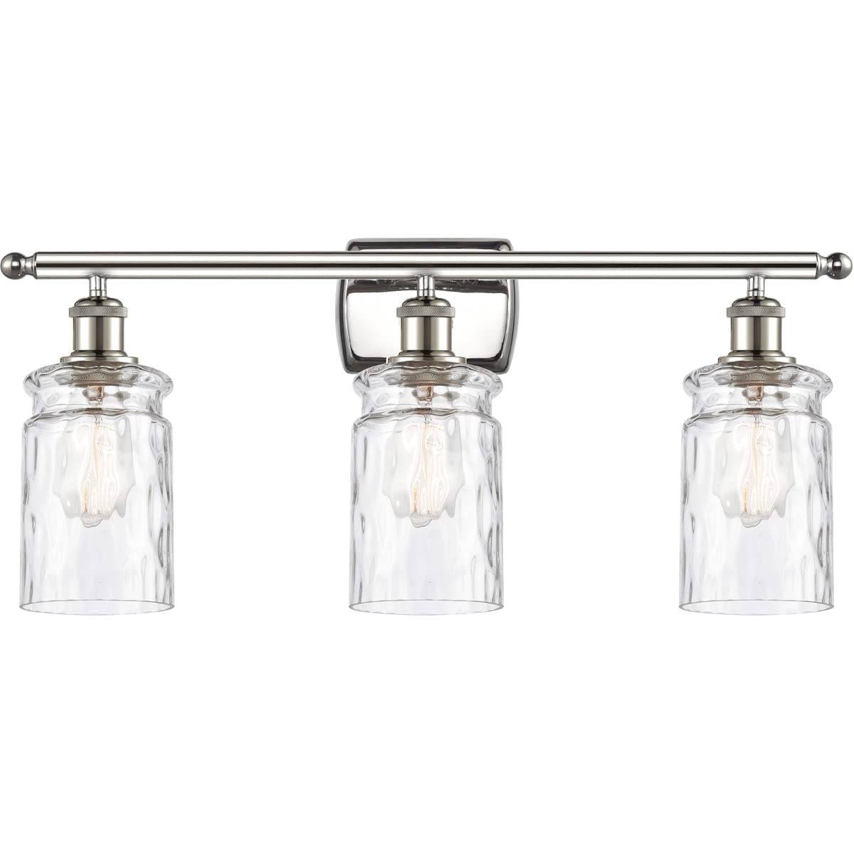 Innovations 516-3W-PN-G352-LED Candor 3 Light Bathroom Vanity Fixture - Polished Nickel Finish, Ballston Collection - Perfect for Modern Bathrooms, Powder Rooms & Spa-Style Decor