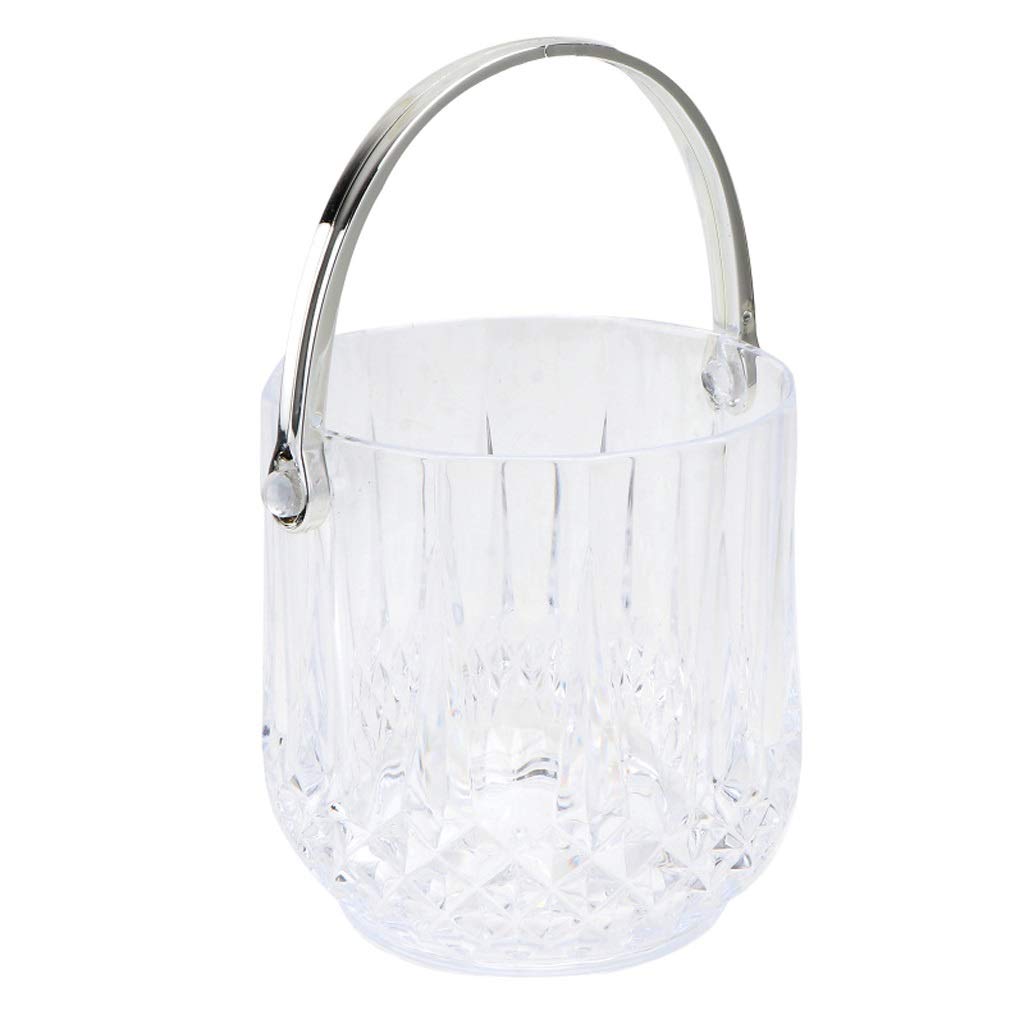 CHYSP Acrylic Crystal Ice Bucket - 1PC Transparent Creative Ice Storage Barrel for Wine, Champagne & Cocktails - Perfect for Home Bars, Parties & Wedding Receptions