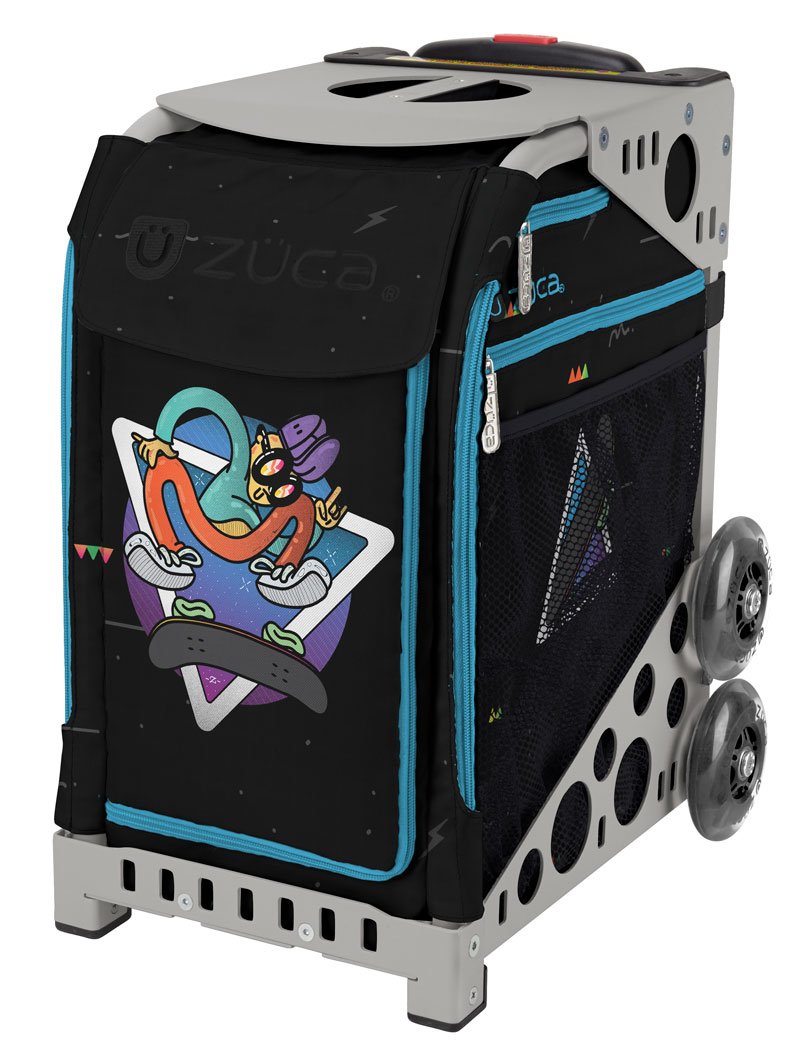 ZUCA Sport Bag - Kickflip Backpack for Skaters (Gray Frame) - Durable Skateboarding Gear for School, Travel & Sports