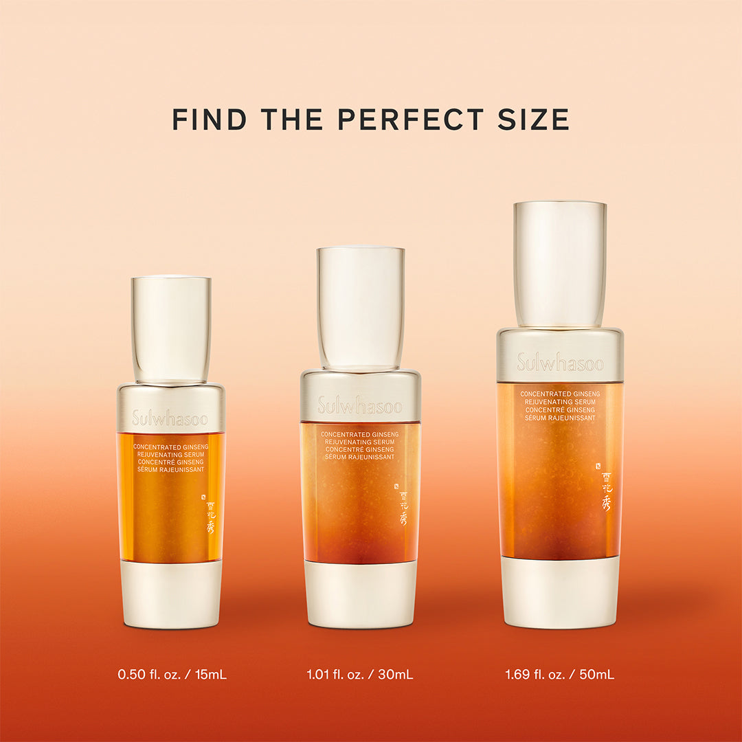 Concentrated Ginseng Rejuvenating Serum Mini - Anti-Aging Face Serum with Korean Red Ginseng Extract for Glowing Skin | Perfect for Daily Skincare Routine & Travel