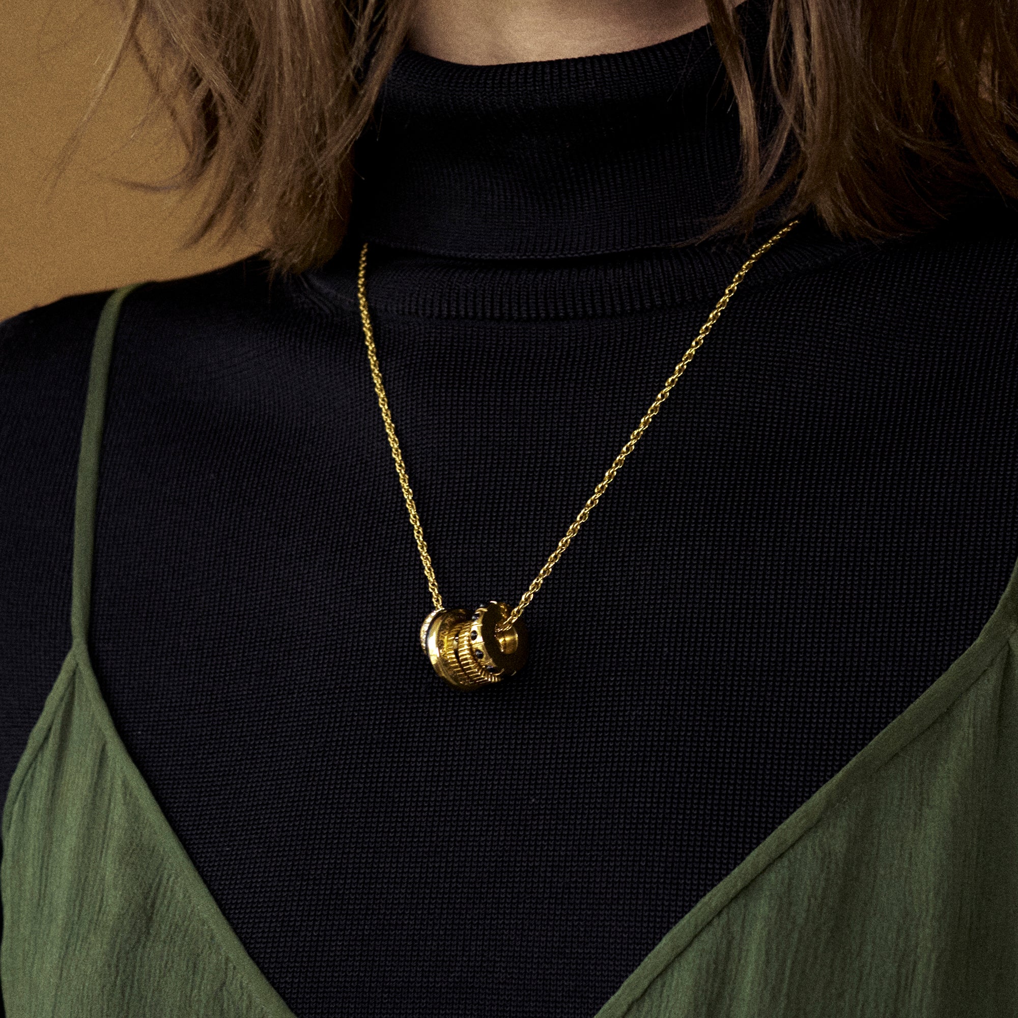 Black Onyx Lotus Charm Necklace - Elegant Spiritual Jewelry for Meditation & Yoga - Perfect Gift for Women