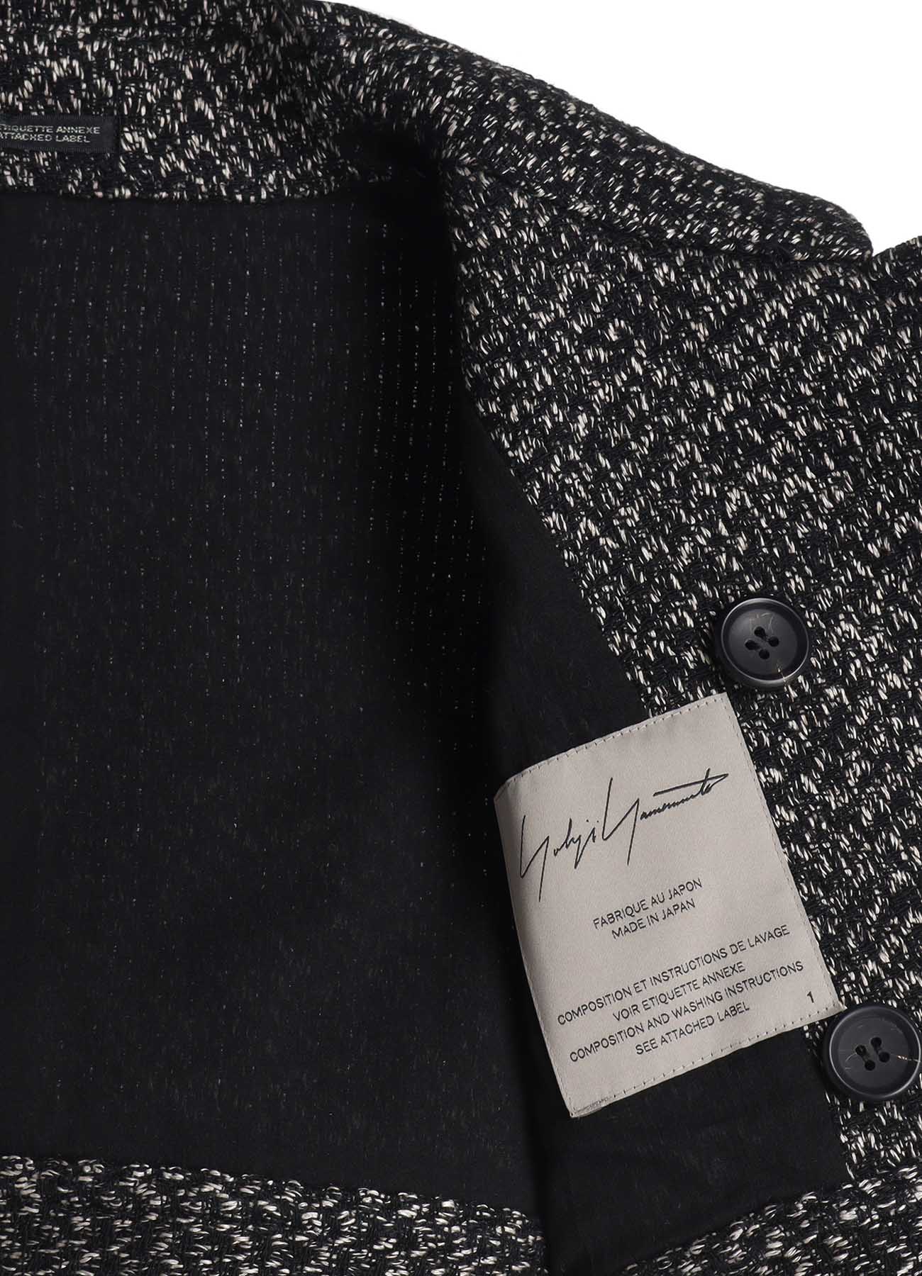 DOBBY HEATHER TWEED BOX D SLEEVES DOUBLE F SHORT JACKET - Women's Fashion Tweed Blazer for Office, Business, and Casual Wear