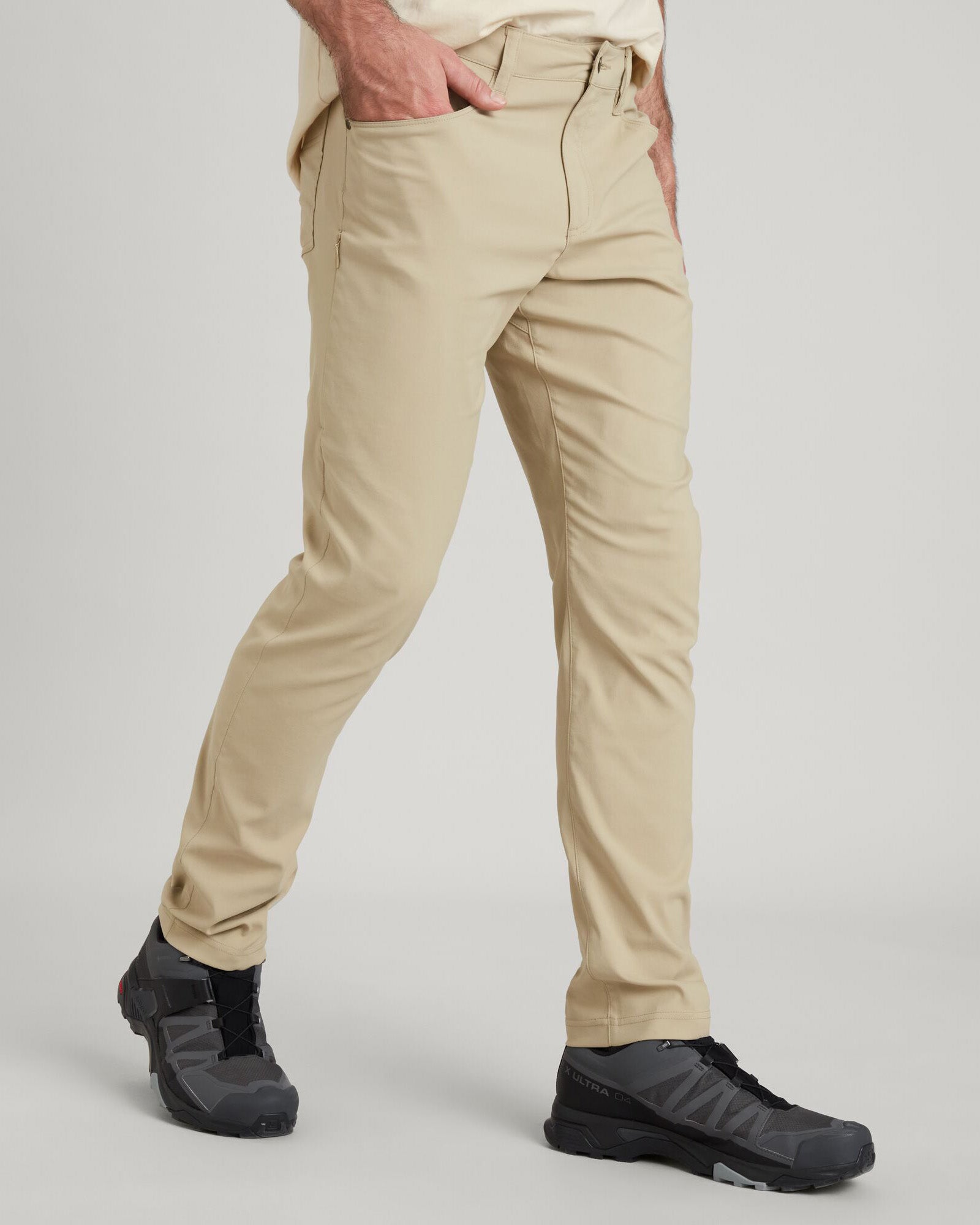Men's Flight Pants - Regular Fit Olive Grey Cargo Pants for Outdoor Hiking, Travel & Casual Wear