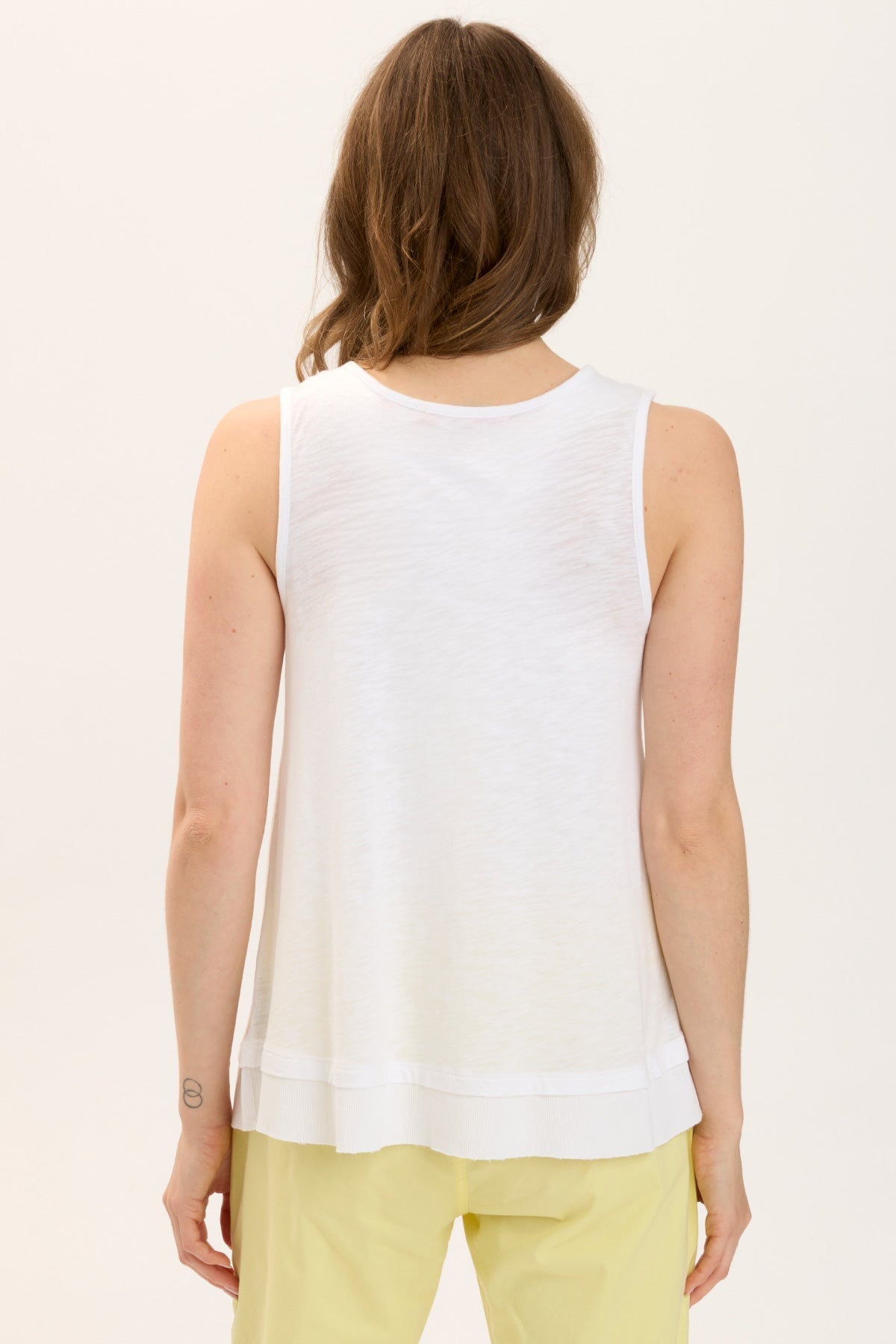Philo Tank Top for Women - Soft & Comfortable White Basic Tee - Perfect for Casual Wear, Gym, and Layering