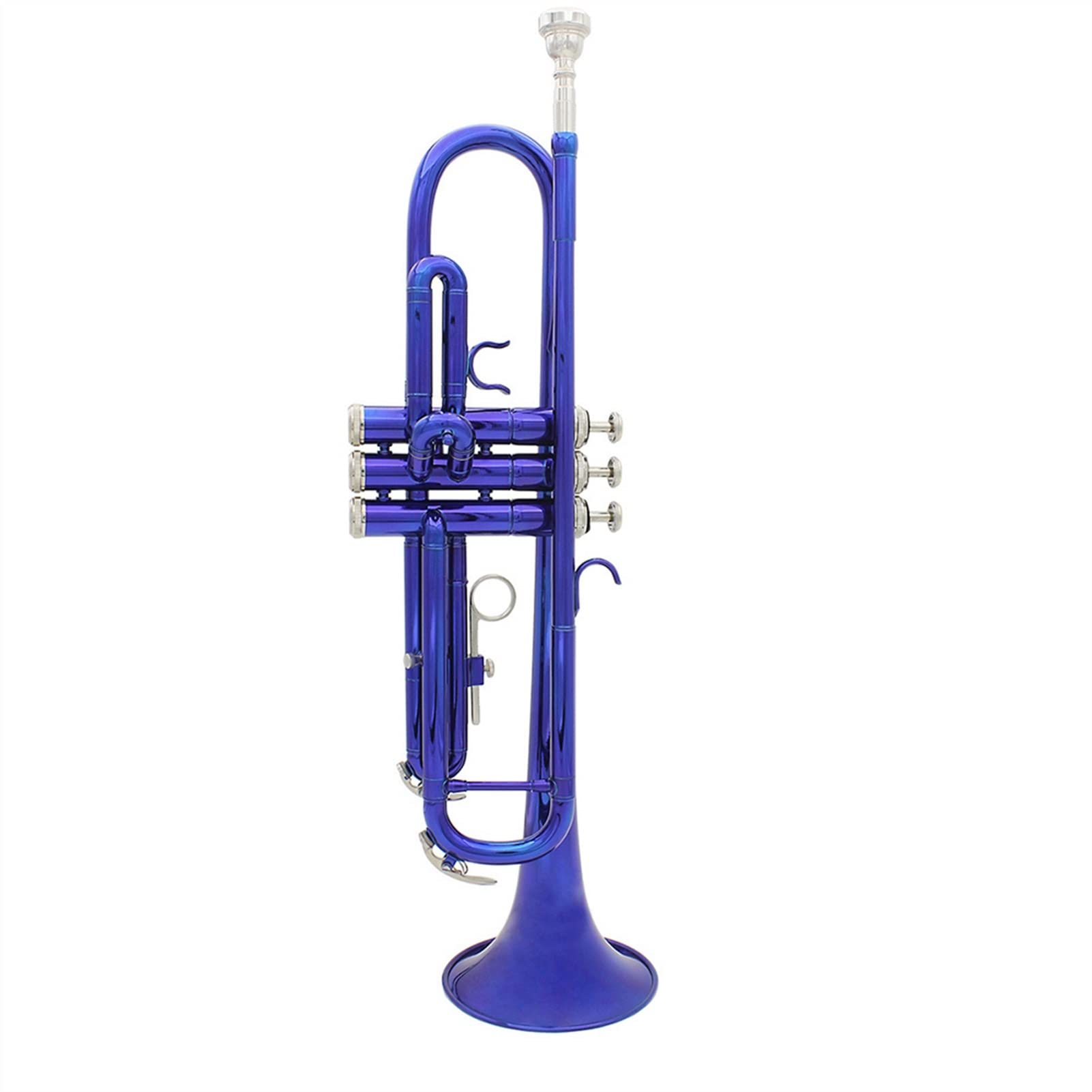 Professional Bb B Flat Brass Trumpet for Beginners - Includes Mouthpiece, Cleaning Brush, Cloth Gloves & Strap | Perfect for School Bands, Jazz Performances & Music Practice