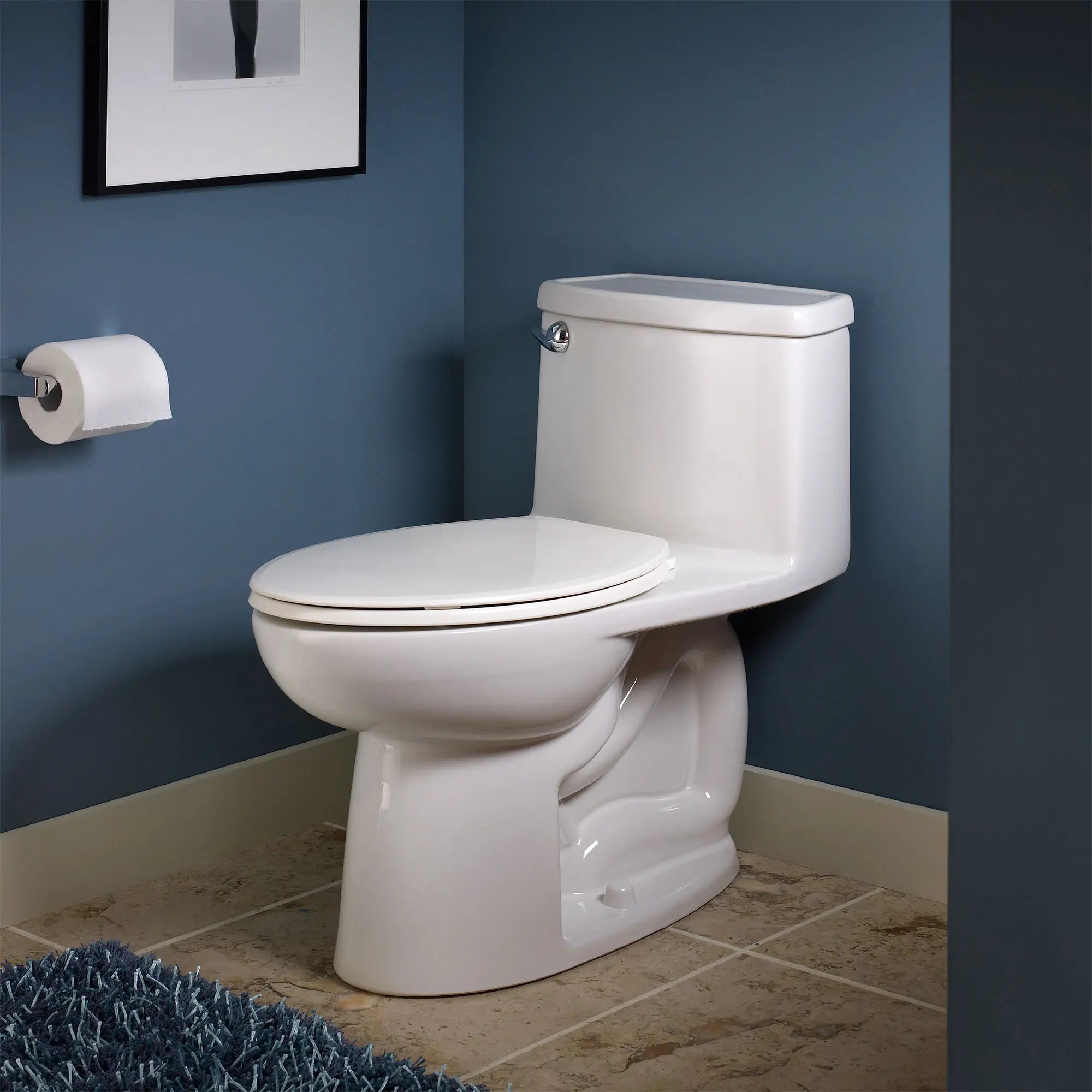 Compact Cadet® 3 One-Piece 1.28 GPF/4.8 LPF Elongated Toilet with Soft-Close Seat - Water-Saving Chair Height Design for Small Bathrooms & Powder Rooms