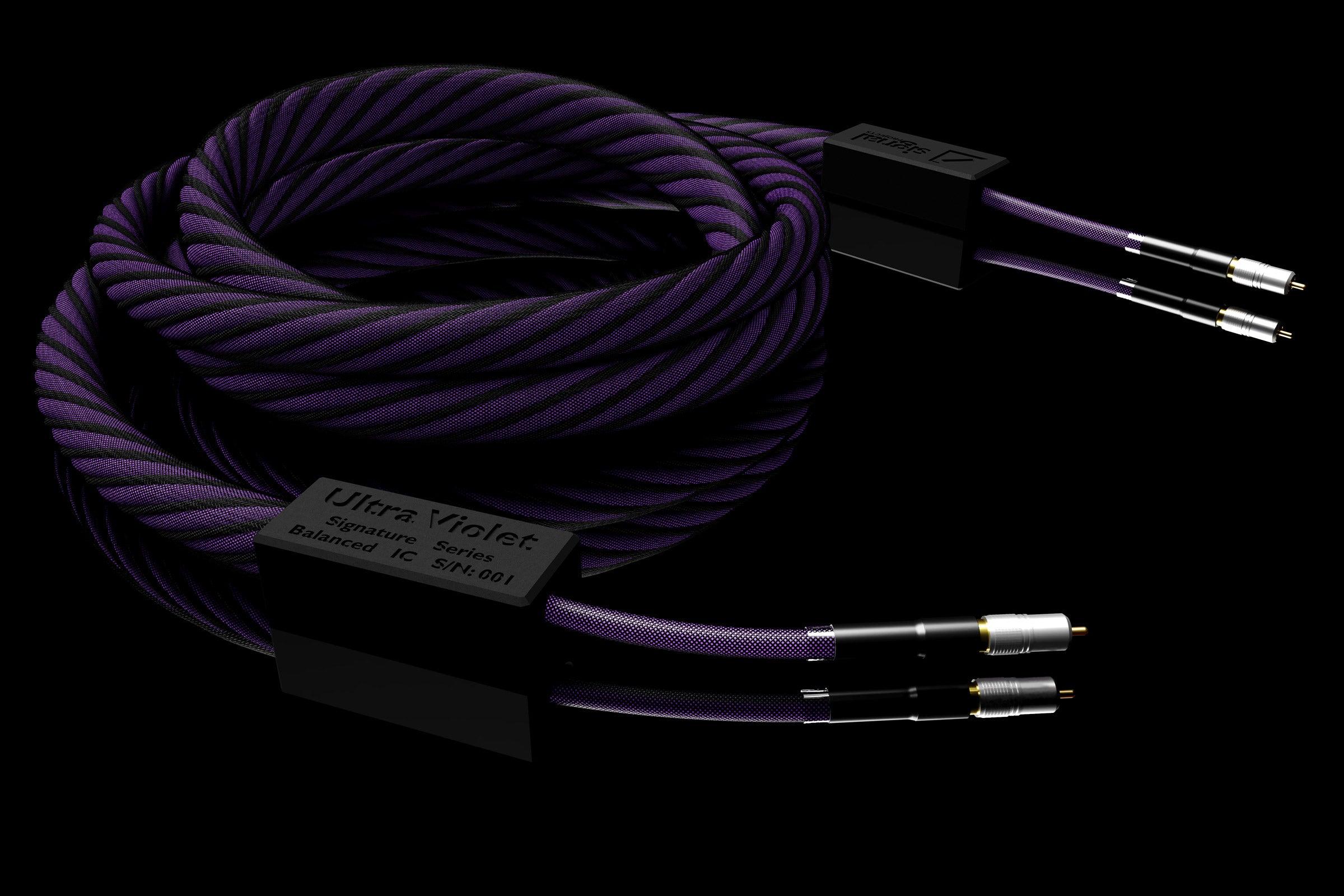 Signal Projects Ultraviolet Digital RCA 75Ω Cable - High-Quality Audio Video Connection for Home Theater & Hi-Fi Systems