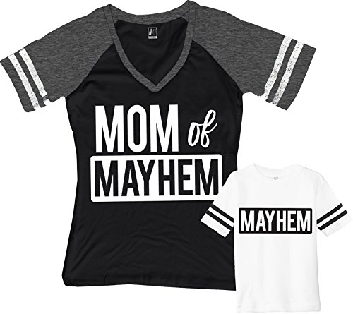 Mom Black / Toddler White