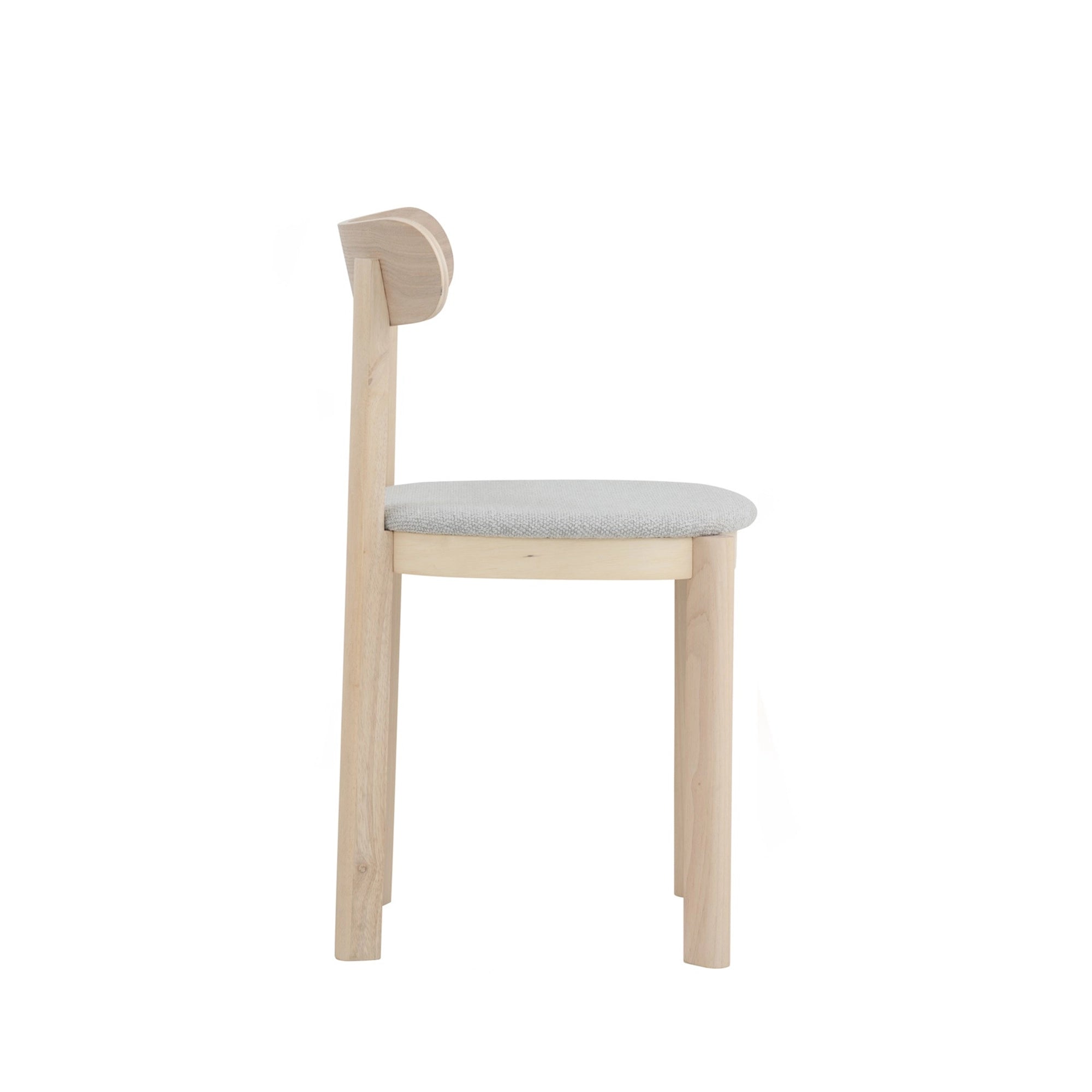 Luna Modern Dining Chair - Mid Century Wooden Dining Room Chair with Upholstered Seat - Perfect for Kitchen, Dining Room, and Home Office