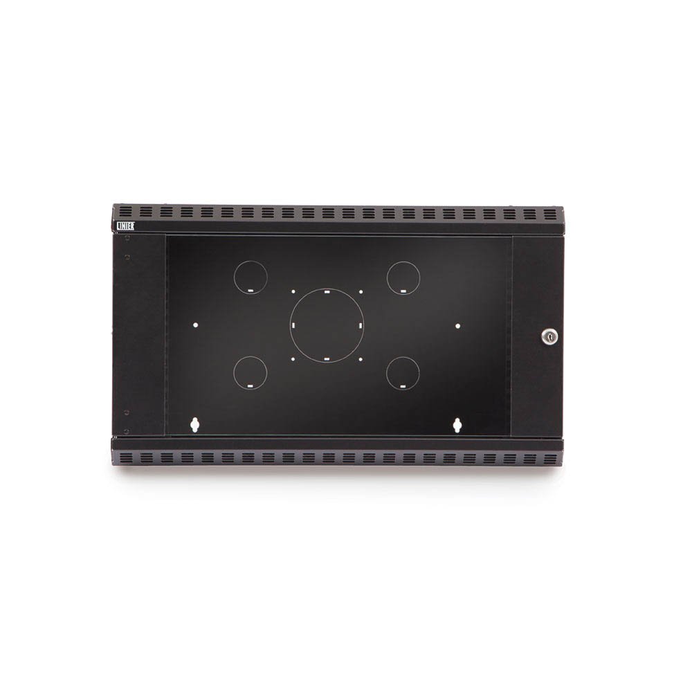 6U Wall Mount Rack Cabinet with Glass Door for Network & AV Equipment