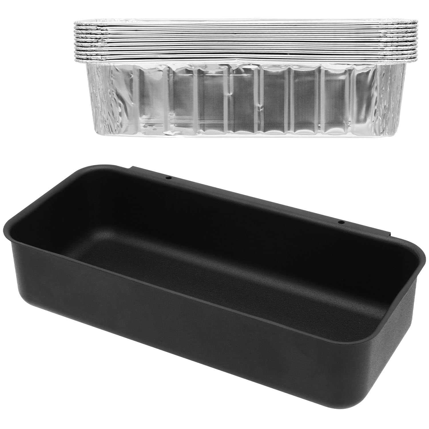 10-Pack Grease Catch Pan & Aluminum Drip Pans for Weber Summit Series Gas Grills - Compatible with Weber 70379 & 6417 - Perfect for Outdoor BBQ, Backyard Cooking & Grill Maintenance