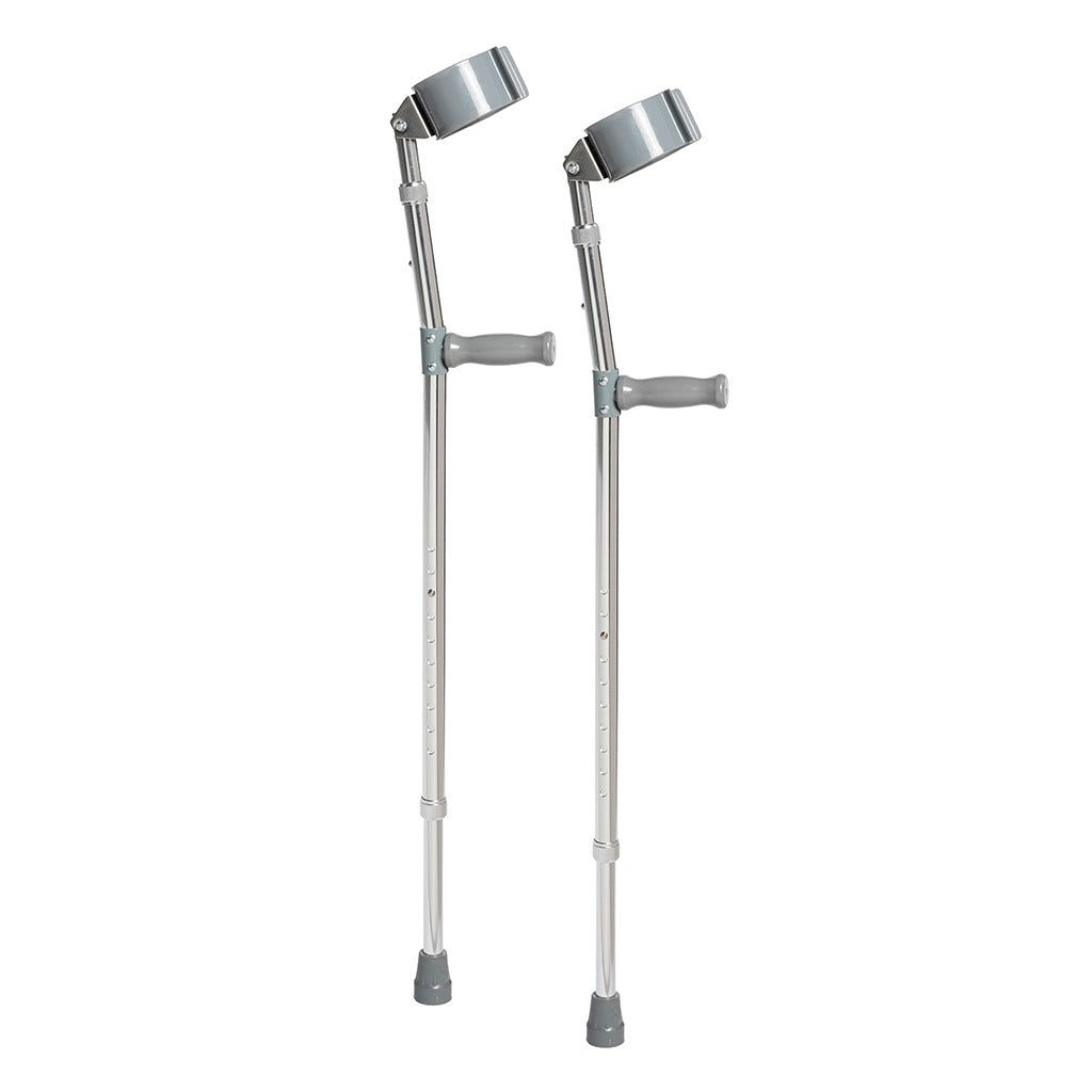 Lightweight Walking Forearm Crutches for Adults & Seniors - Adjustable Mobility Support for Injury Recovery & Daily Use - Ideal for Hiking, Travel & Post-Surgery Rehabilitation