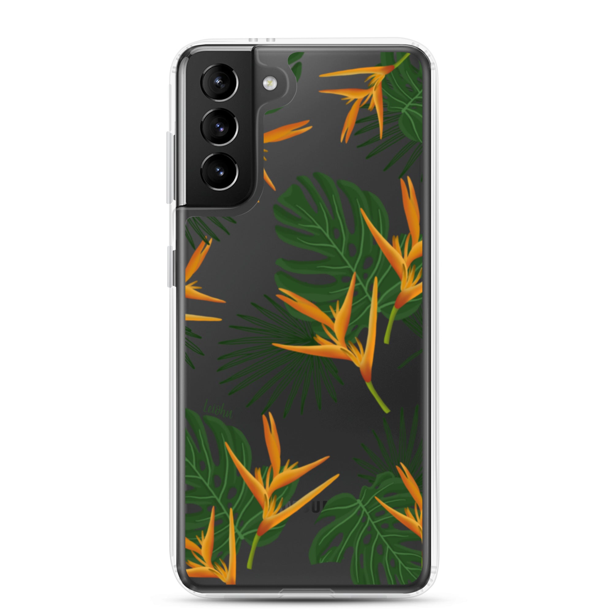 Vintage Paradise Clear Protective Case for Samsung Galaxy - Slim & Durable Phone Cover for Everyday Use & Travel