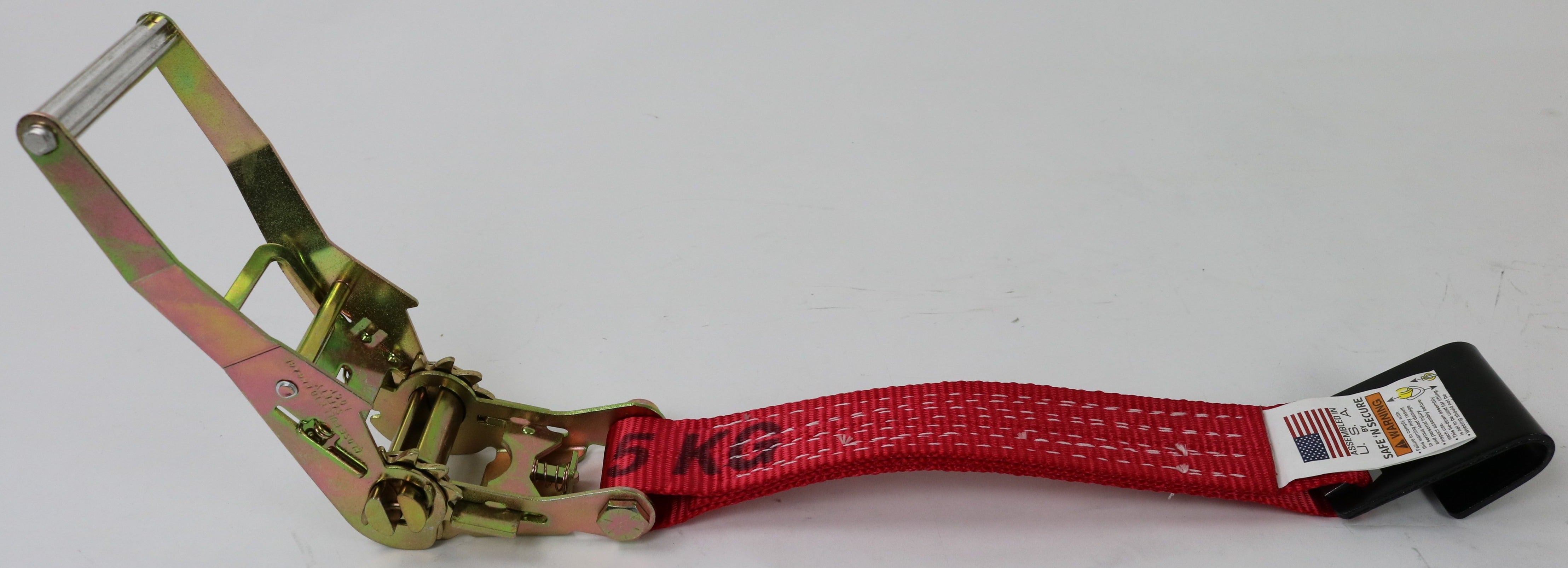 2-Pack 30-Inch Ratchet Straps with Flat Hooks - Heavy Duty Tie Down Straps for Trucks, Motorcycles, Cargo Securing (Red) - Perfect for Moving, Hauling, and Transporting Goods