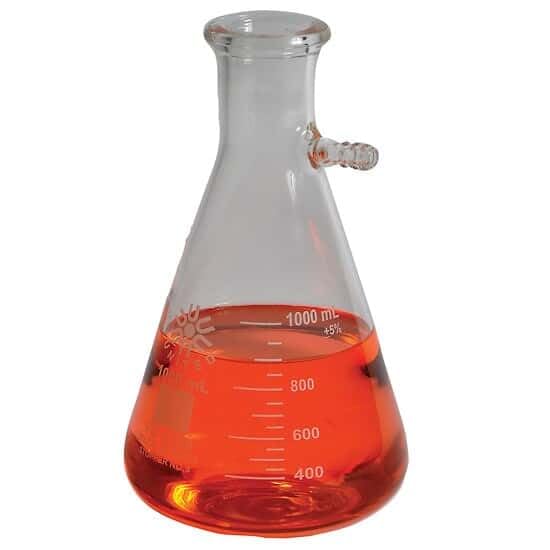 United Scientific Supplies 2000 mL Borosilicate Glass Filtering Flask - Lab Grade for Chemistry Experiments & Filtration Processes