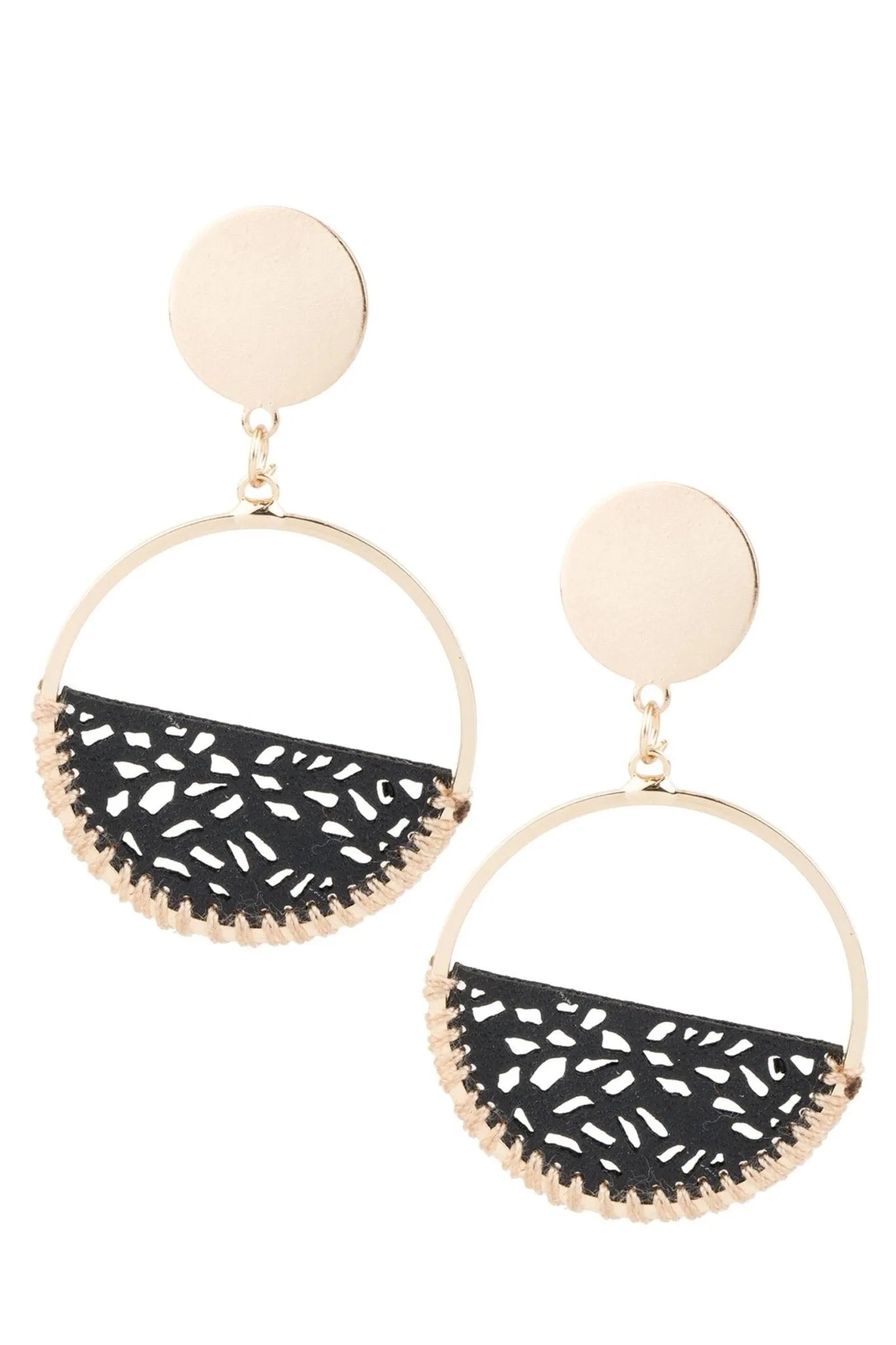 Sweet Caroline Earrings - Elegant Dangle Earrings for Women, Gold Plated Hoop Earrings, Perfect for Parties, Weddings & Everyday Wear