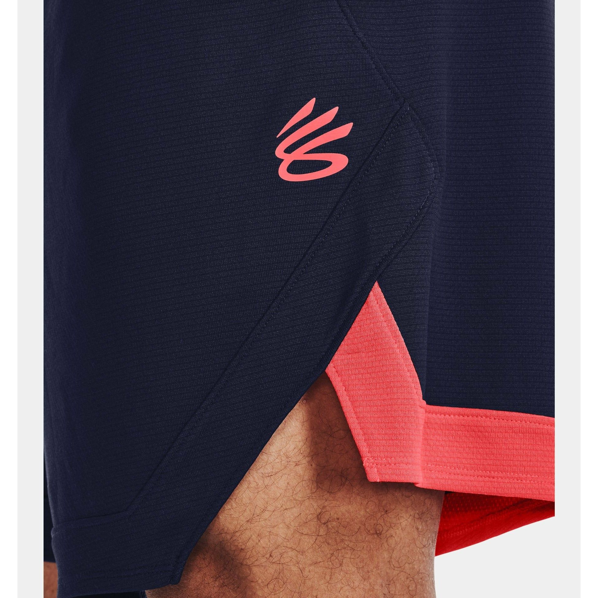 Under Armour Men's Curry Splash Basketball Shorts - Midnight Navy/Taxi - Lightweight & Breathable for Training, Gym & Outdoor Sports