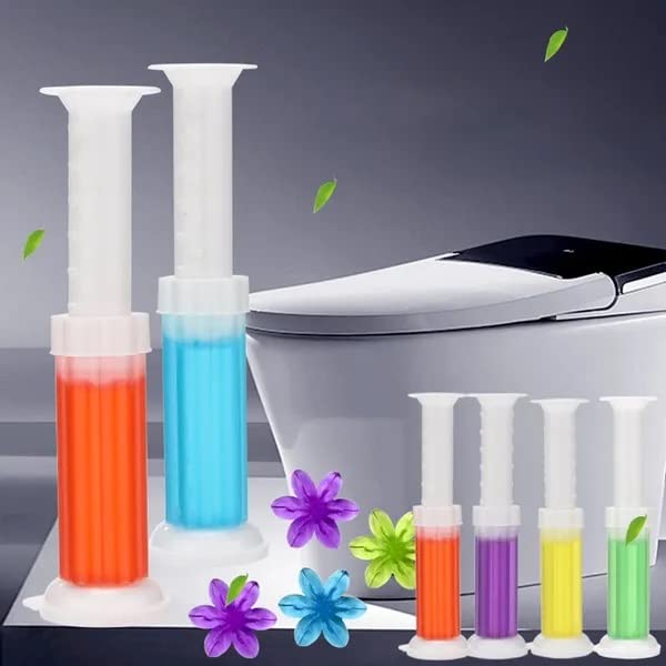 9UP® Toilet Gel Cleaner - 70g Flushable Flower Stamp Gel for Bathroom Cleaning & Odor Removal | Pack of 1-14 Stamps | Long-Lasting Freshness for Toilet Bowls, Tanks & Pipes | Ideal for Homes, Hotels & Restrooms