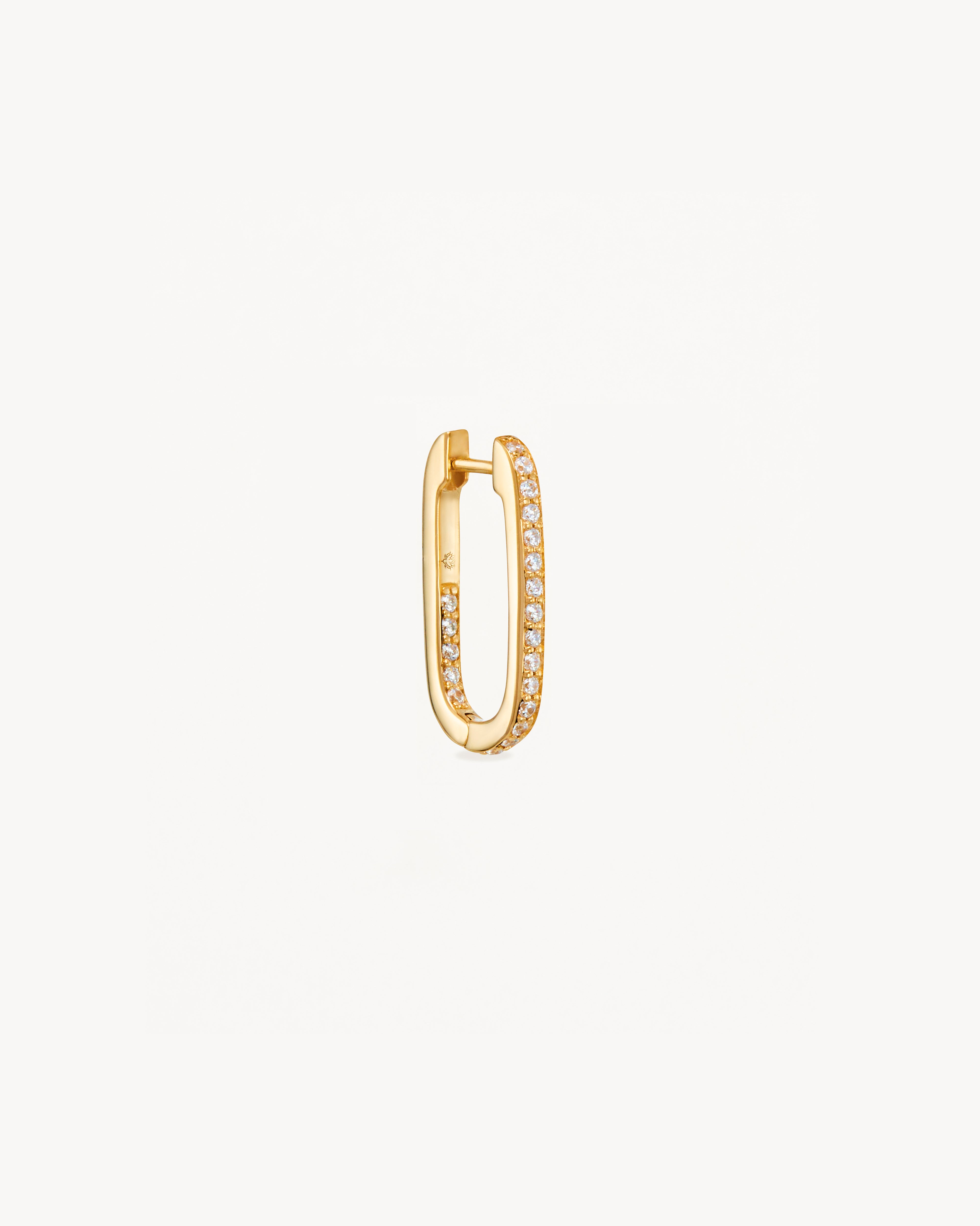 14K Solid Gold Hoop Earrings with Lab-Grown Diamonds | Elegant & Hypoallergenic Jewelry for Women | Perfect for Weddings, Parties & Everyday Wear