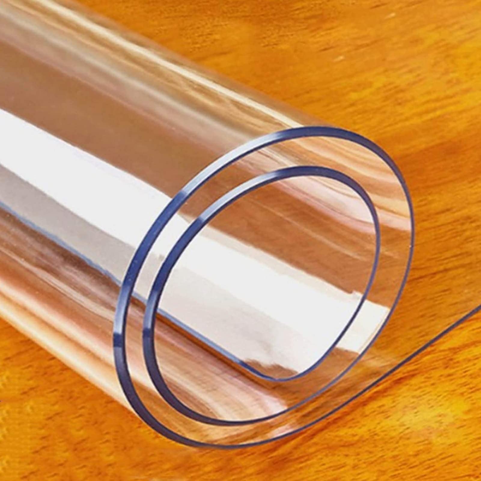 Non-Slip Transparent Floor Protector Mat - Scratch-Resistant Hardwood Floor Protection for Office Chairs & Desks - Kitchen & Bathroom Safe - 2.6x14.5ft Area Rug - Perfect for Home Office, Gaming Setup & High-Traffic Areas