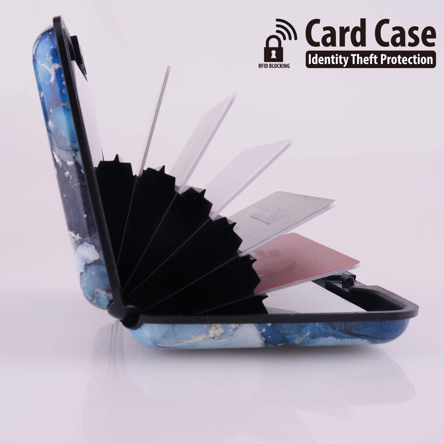 Slim RFID Aluminum Wallet Card Holder for Men & Women - Travel & Business Use