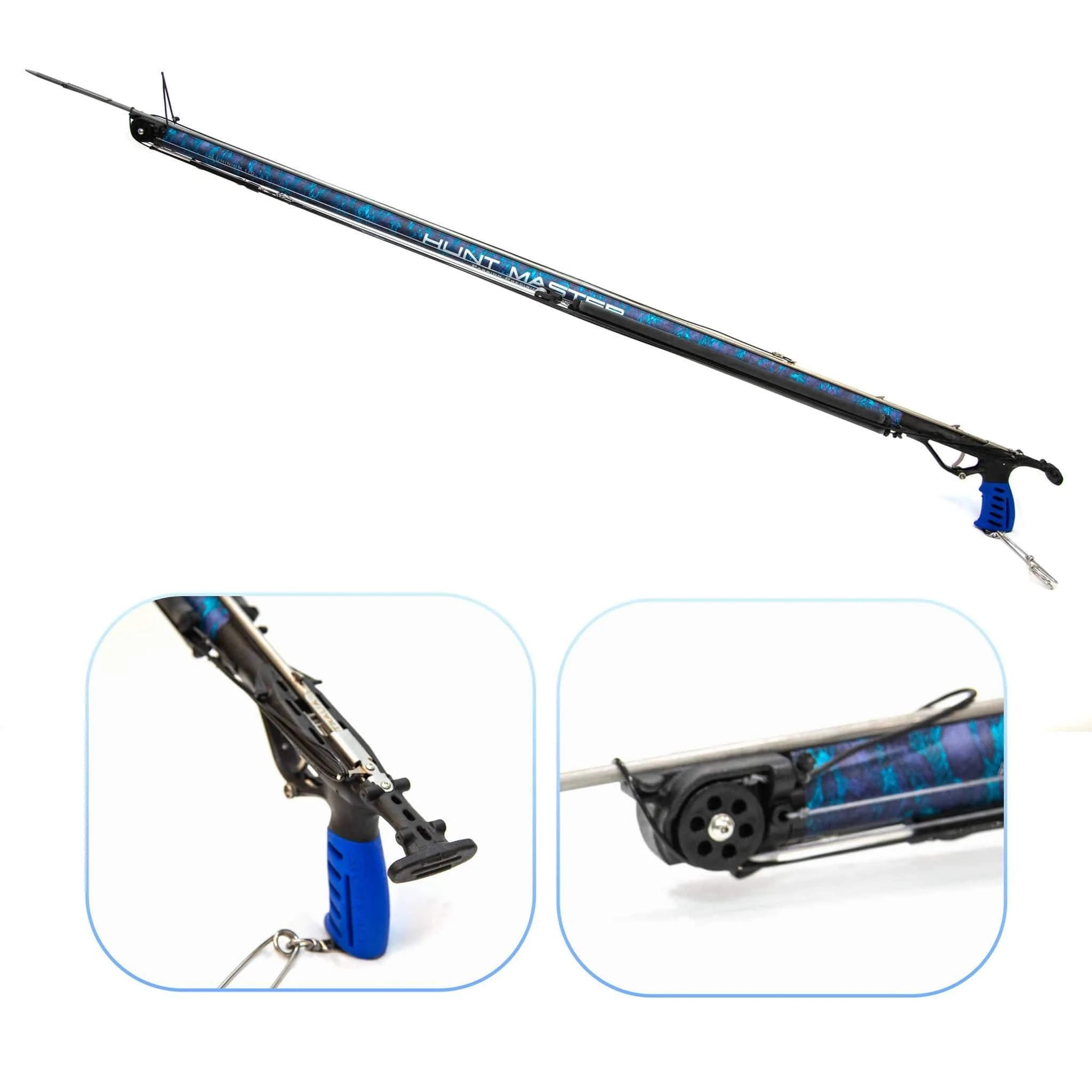 Hunt Master Wigun Aluminum Invert Roller Speargun Camo Series - Professional Spearfishing Gear for Underwater Hunting & Ocean Adventures