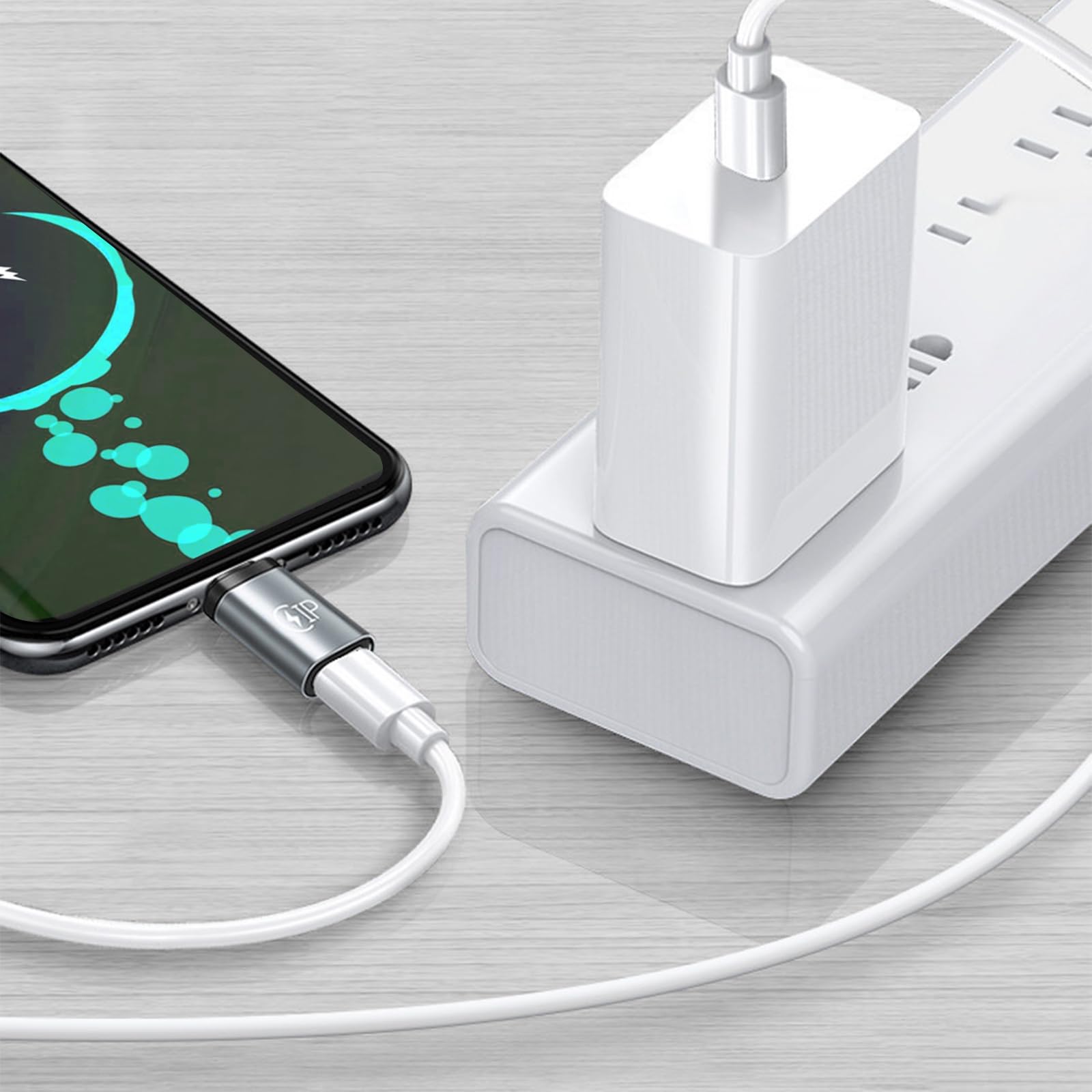 2 Pack Wimony USB C to Lightning Adapter, USB C Male to Lightning Female Converter for iPhone, iPad, Samsung Galaxy, Google Pixel, Laptops & Monitors - Fast Data Transfer with Lanyard - Perfect for Travel, Office & Home Charging